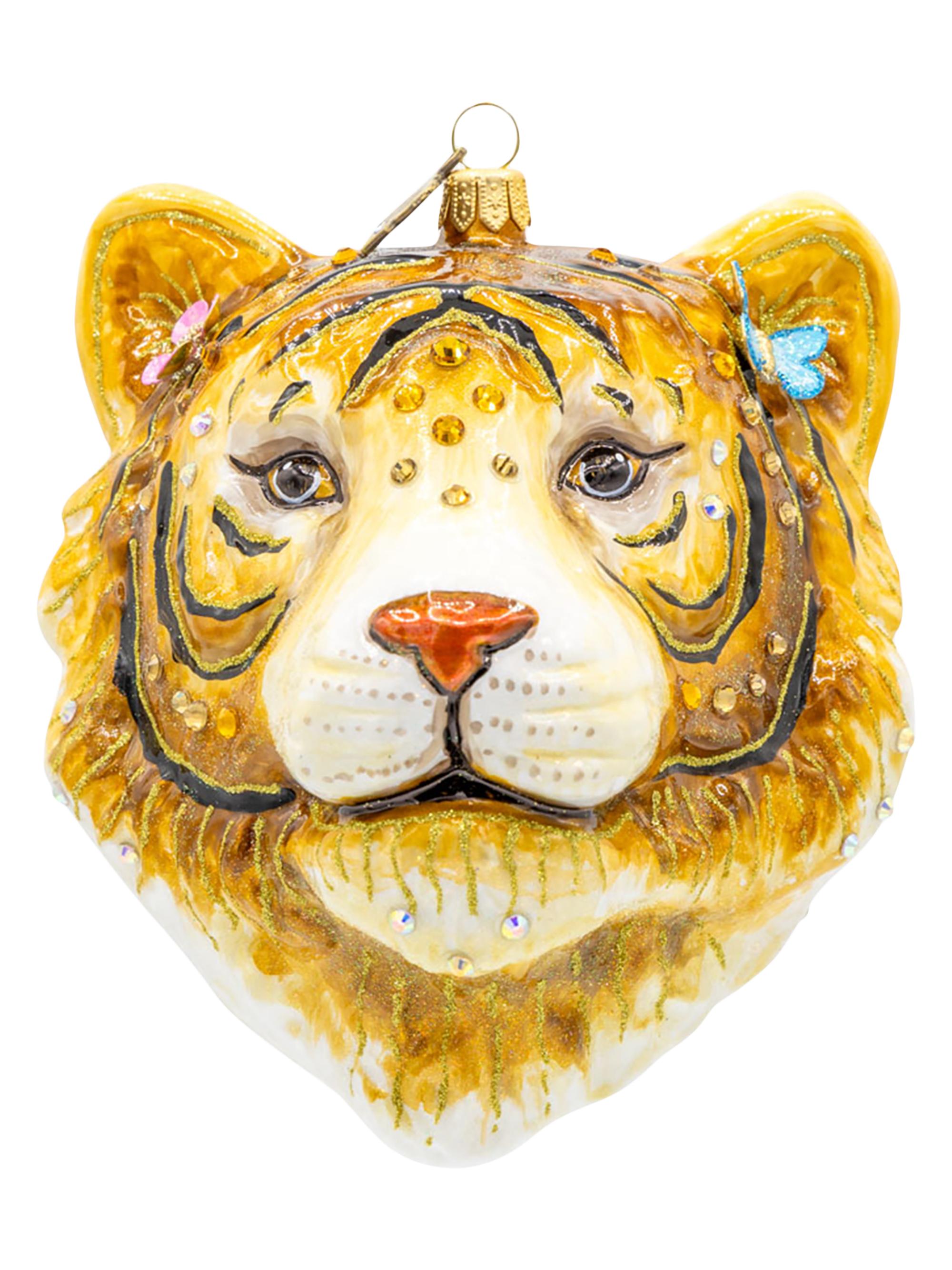 Jay Strongwater Crowned Ember Christmas Ornament