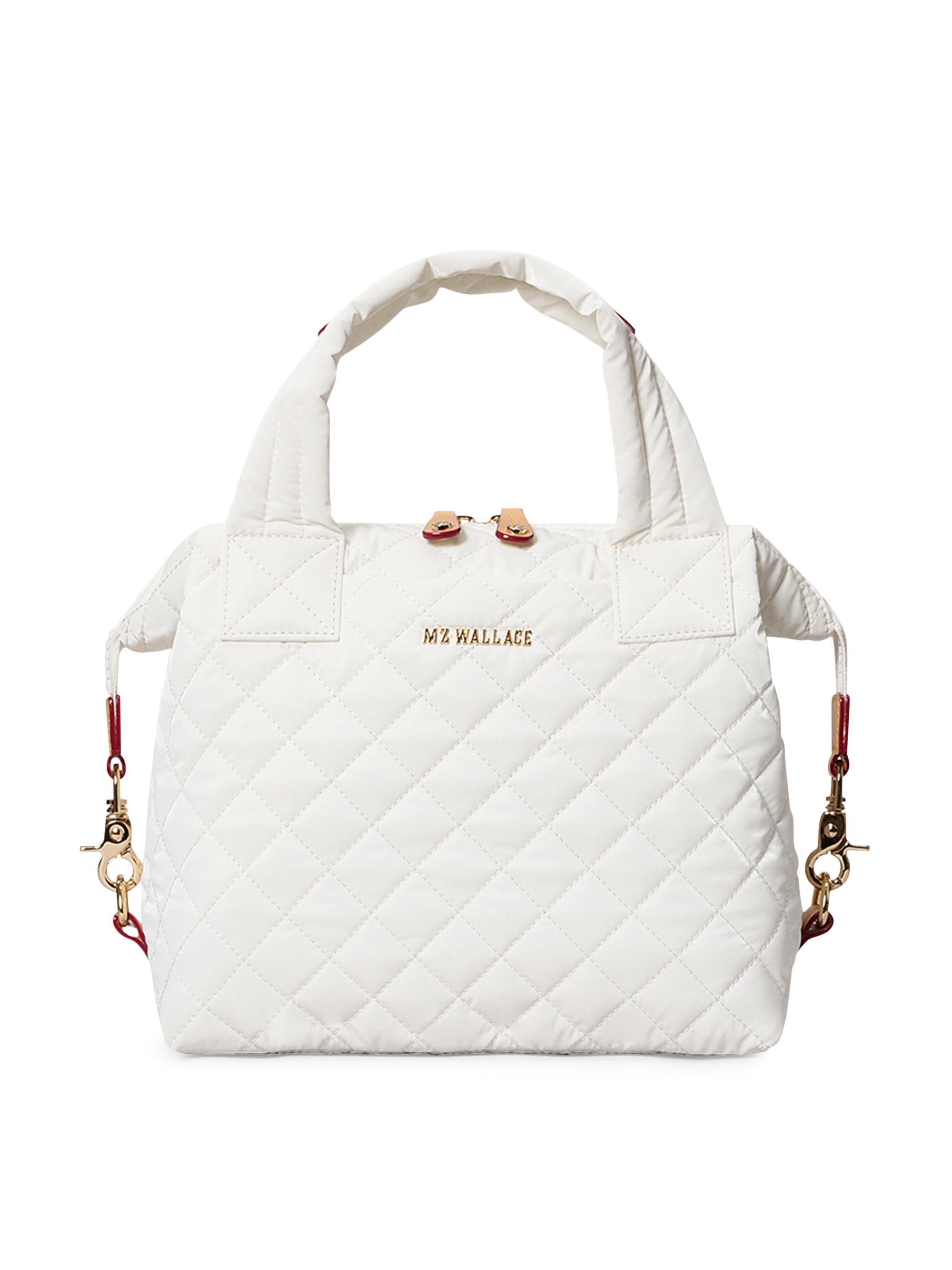 MZ Wallace Women's  Sutton Deluxe Quilted Tote Bag - White