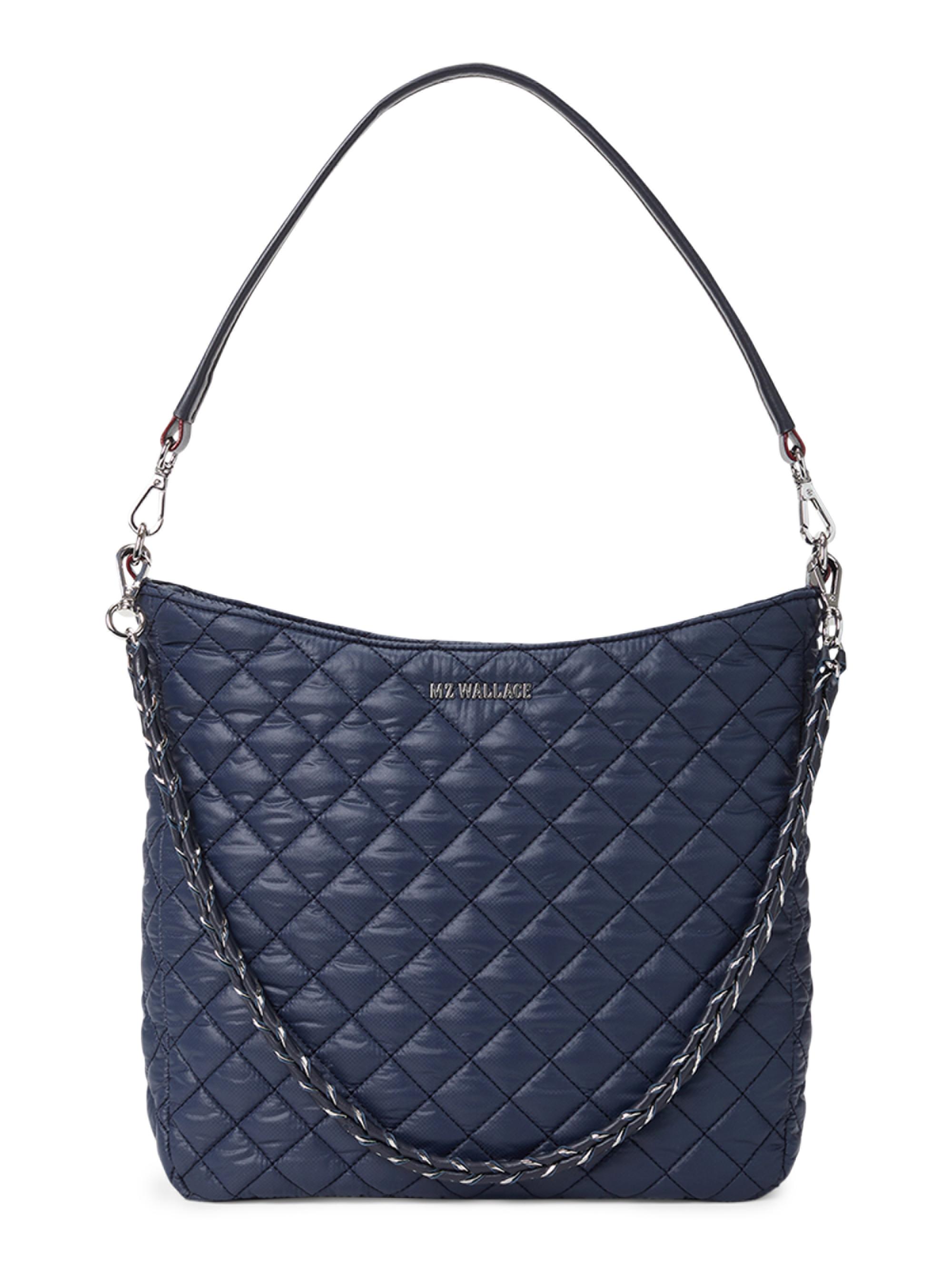 MZ Wallace Women's Crosby Quilted Hobo Bag - Blue