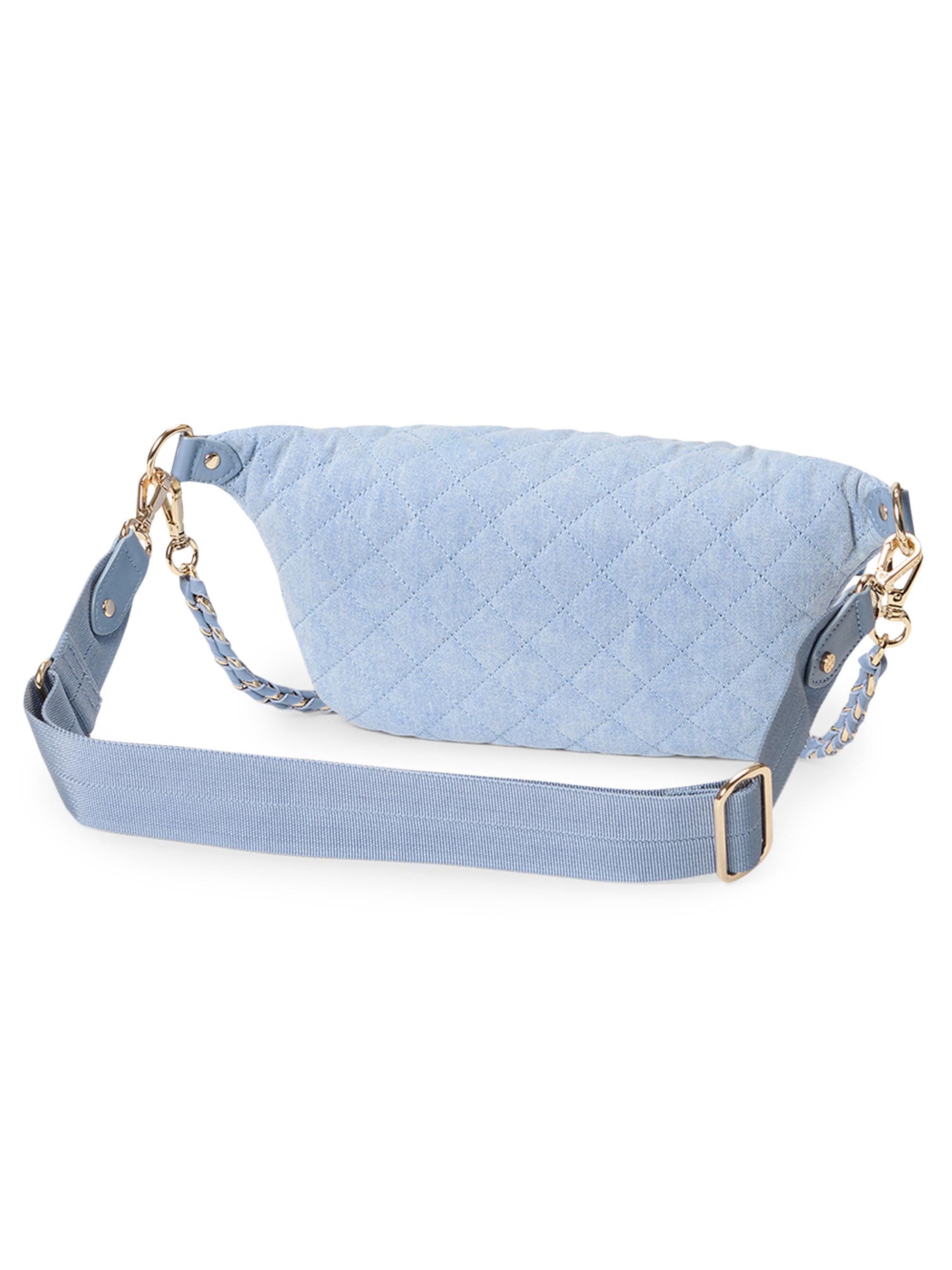 MZ Wallace Small Crosby Quilted Denim Crossbody Sling Bag | Saks