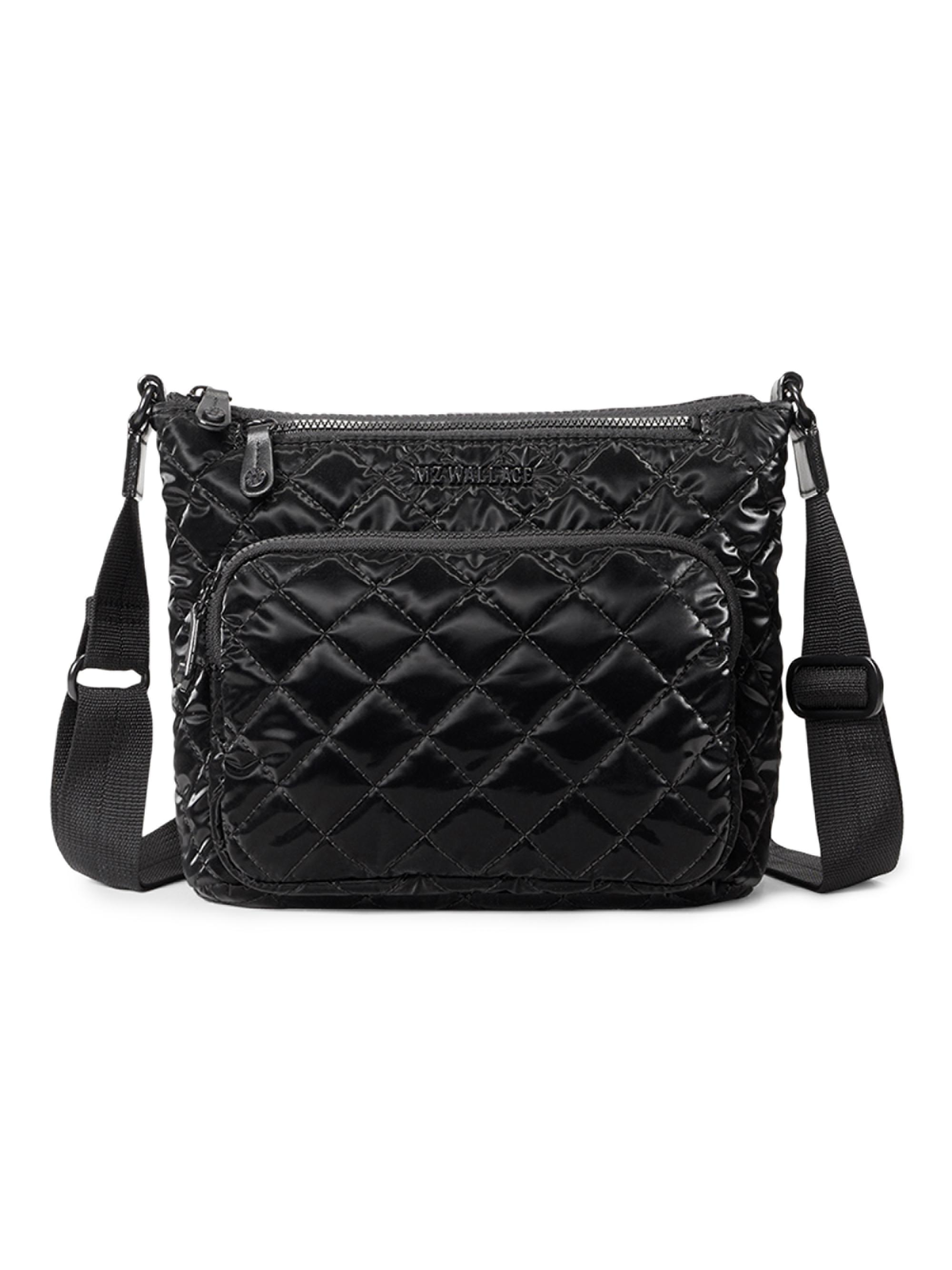 MZ Wallace Women's Metro Scout Deluxe Quilted Crossbody Bag - Black
