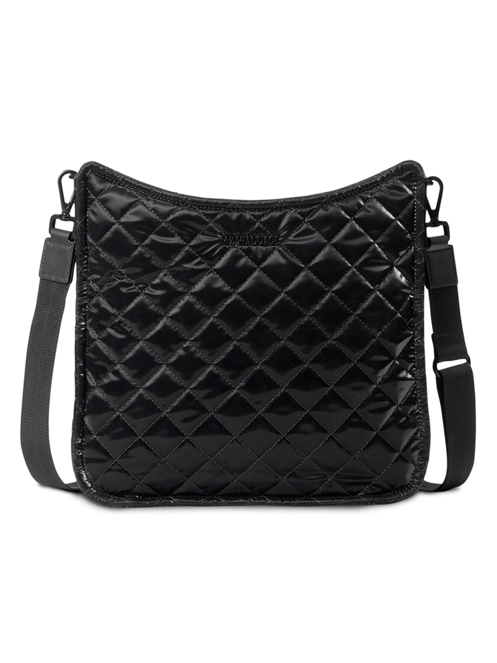 MZ Wallace Women's Metro Box Quilted Crossbody Bag - Black