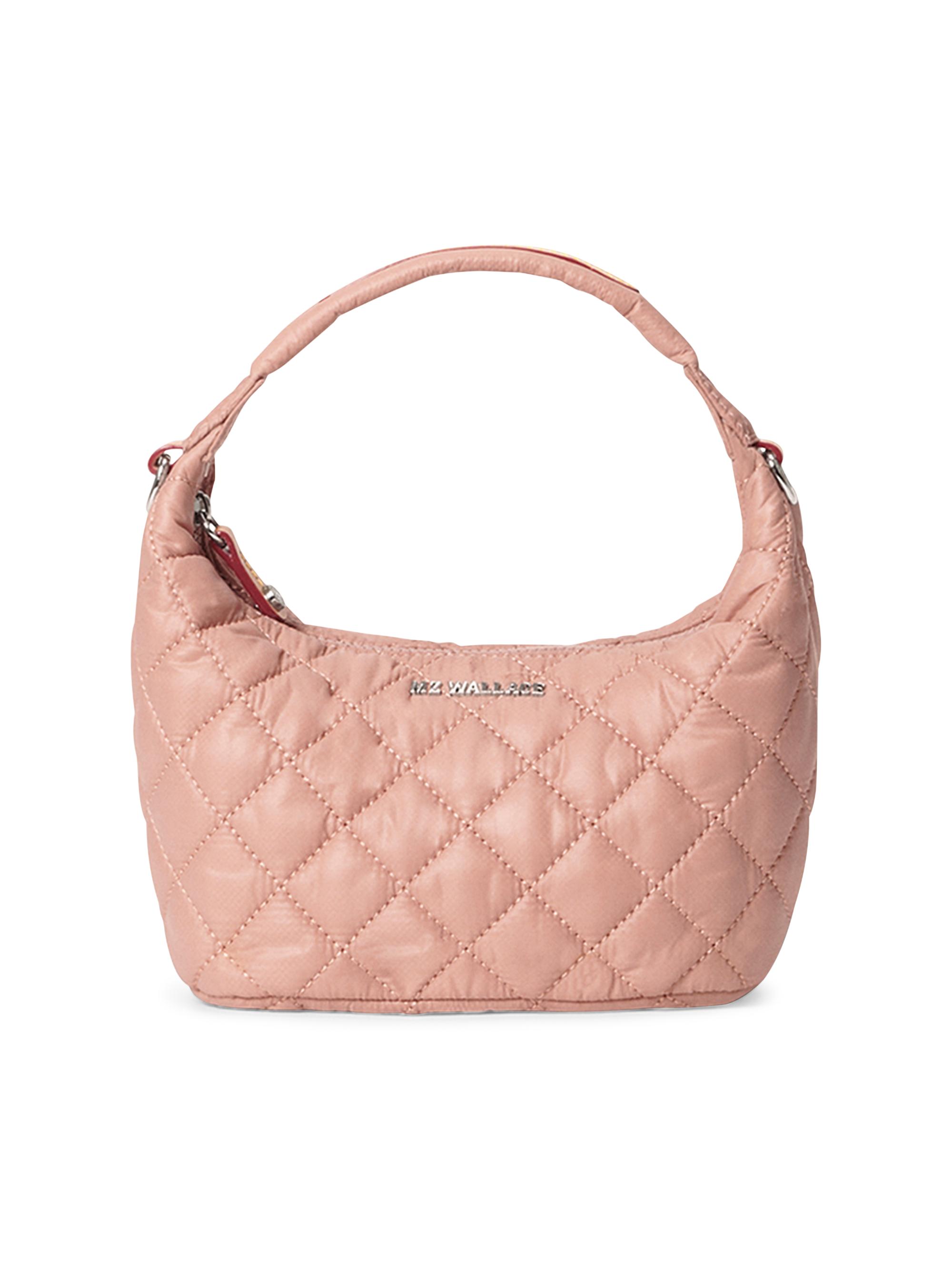 MZ Wallace Women's Mini Metro Quilted Hobo Bag - Pink