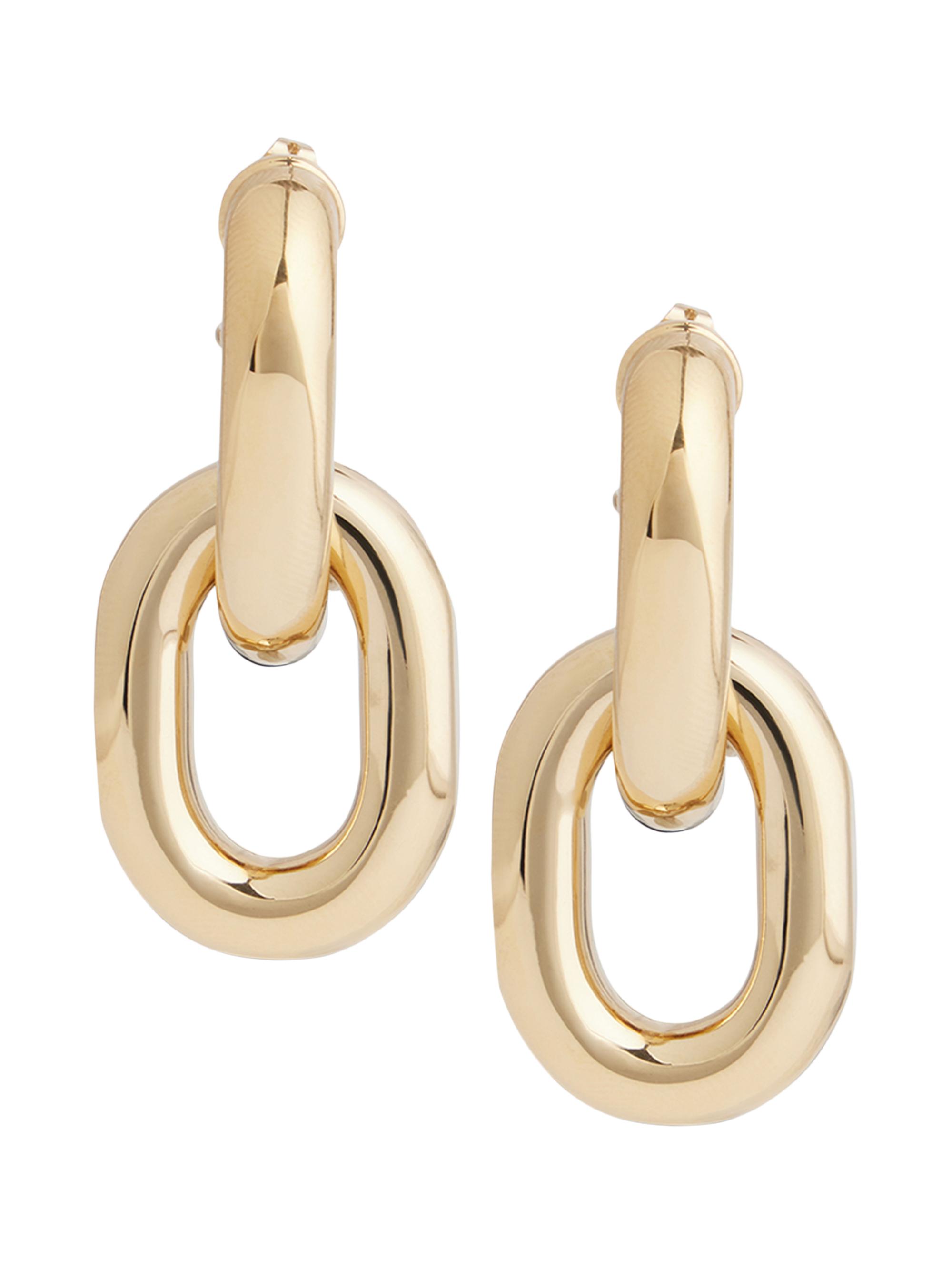 Rabanne Women's Extra-Large Double-Link Goldtone Earrings - Gold