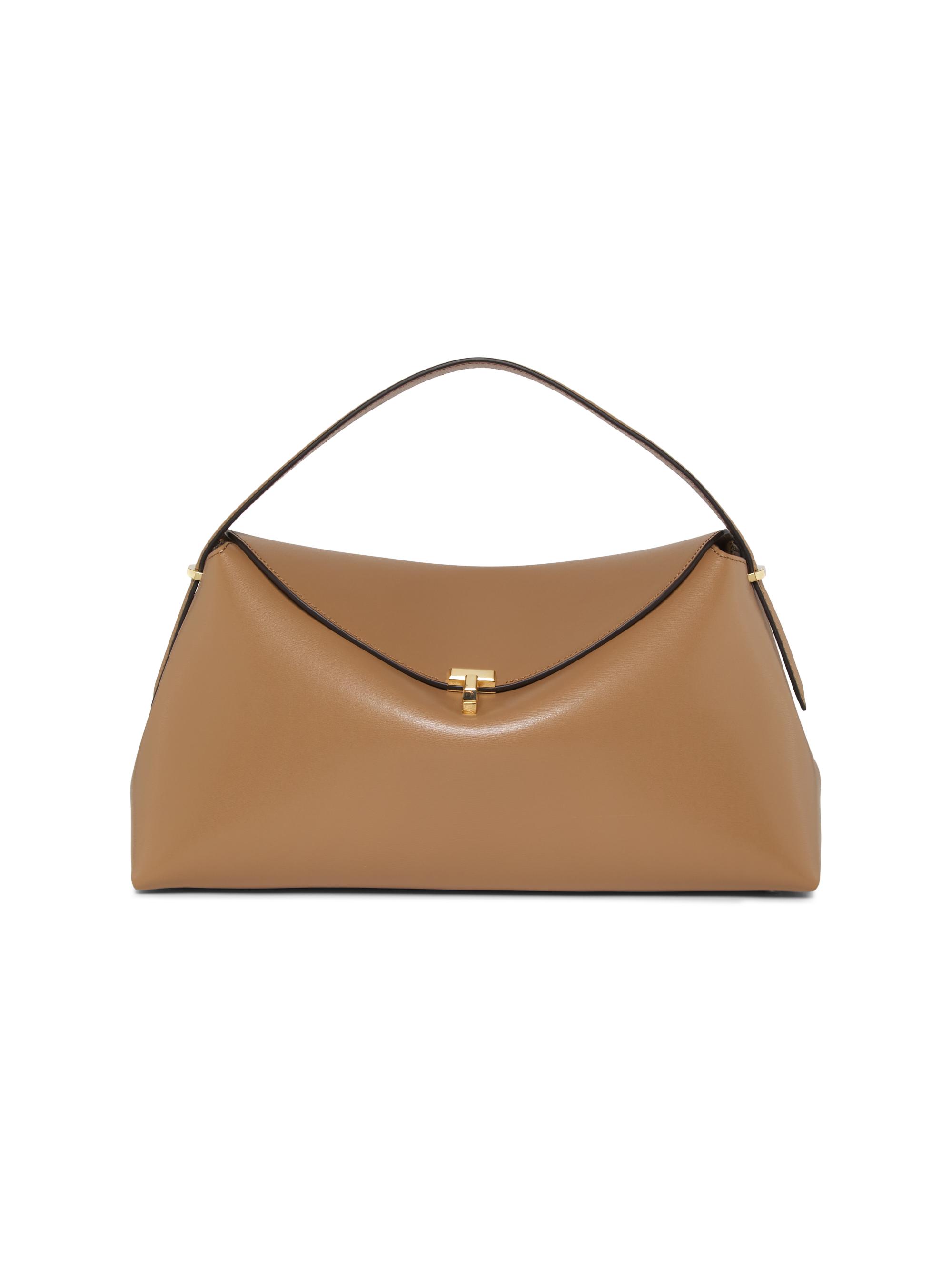 Toteme T-Lock Leather Top-Handle Bag | Saks Fifth Avenue