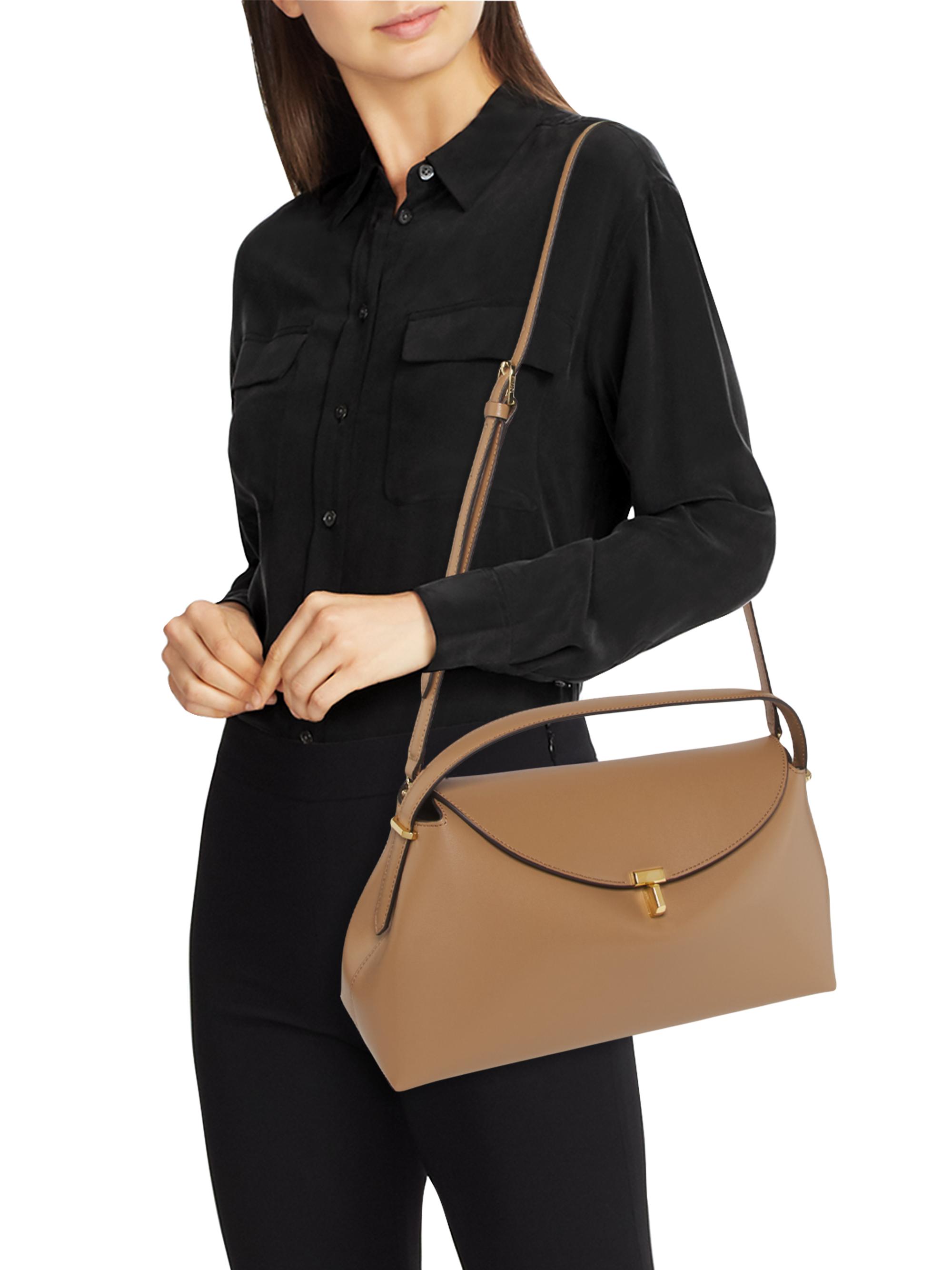 【m._shop様】BACCA&TOTEME Toteme T-Lock Leather Top Handle Bag | Saks Fifth Avenue