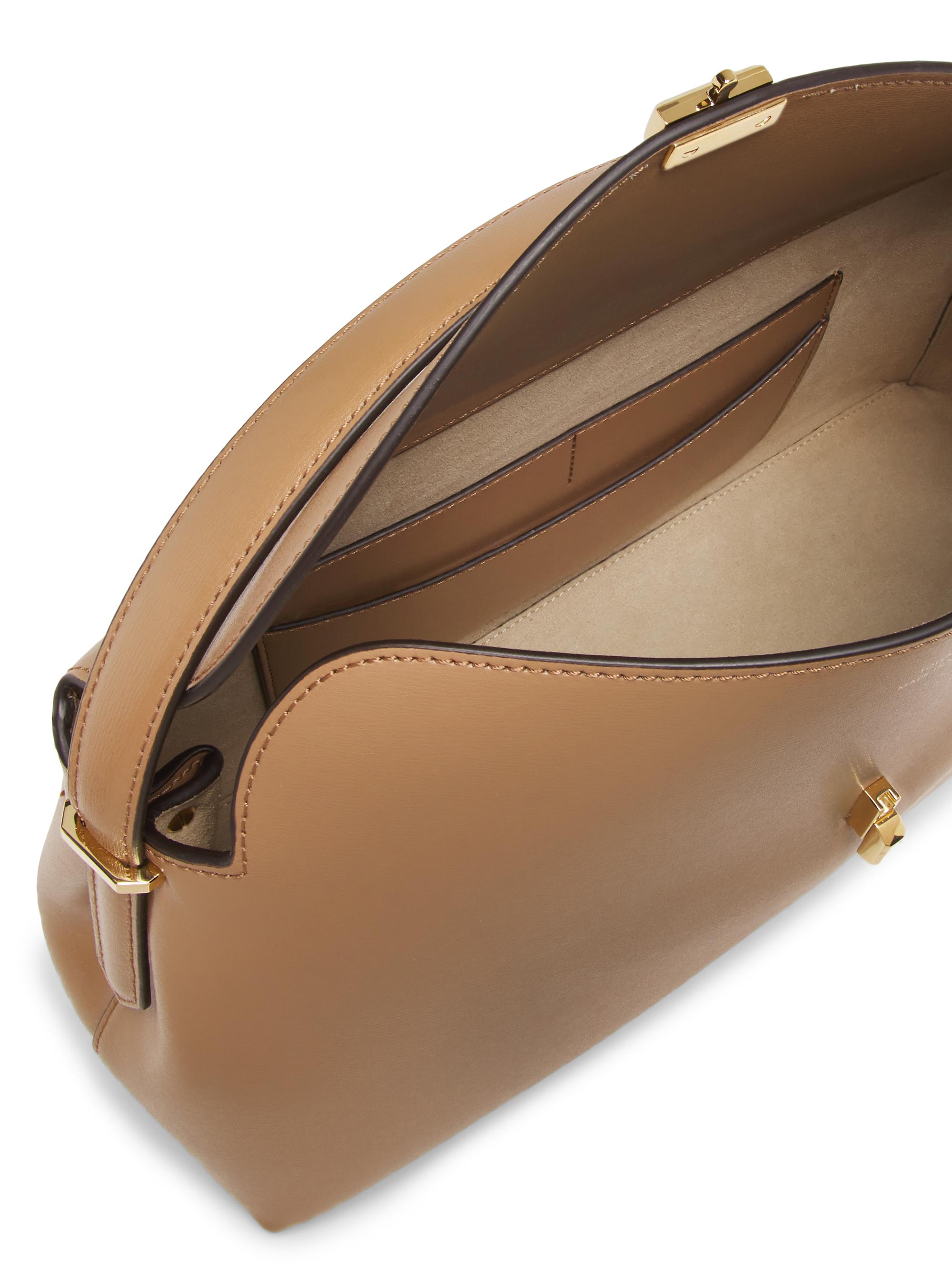 Toteme T-Lock Leather Top Handle Bag | Saks Fifth Avenue