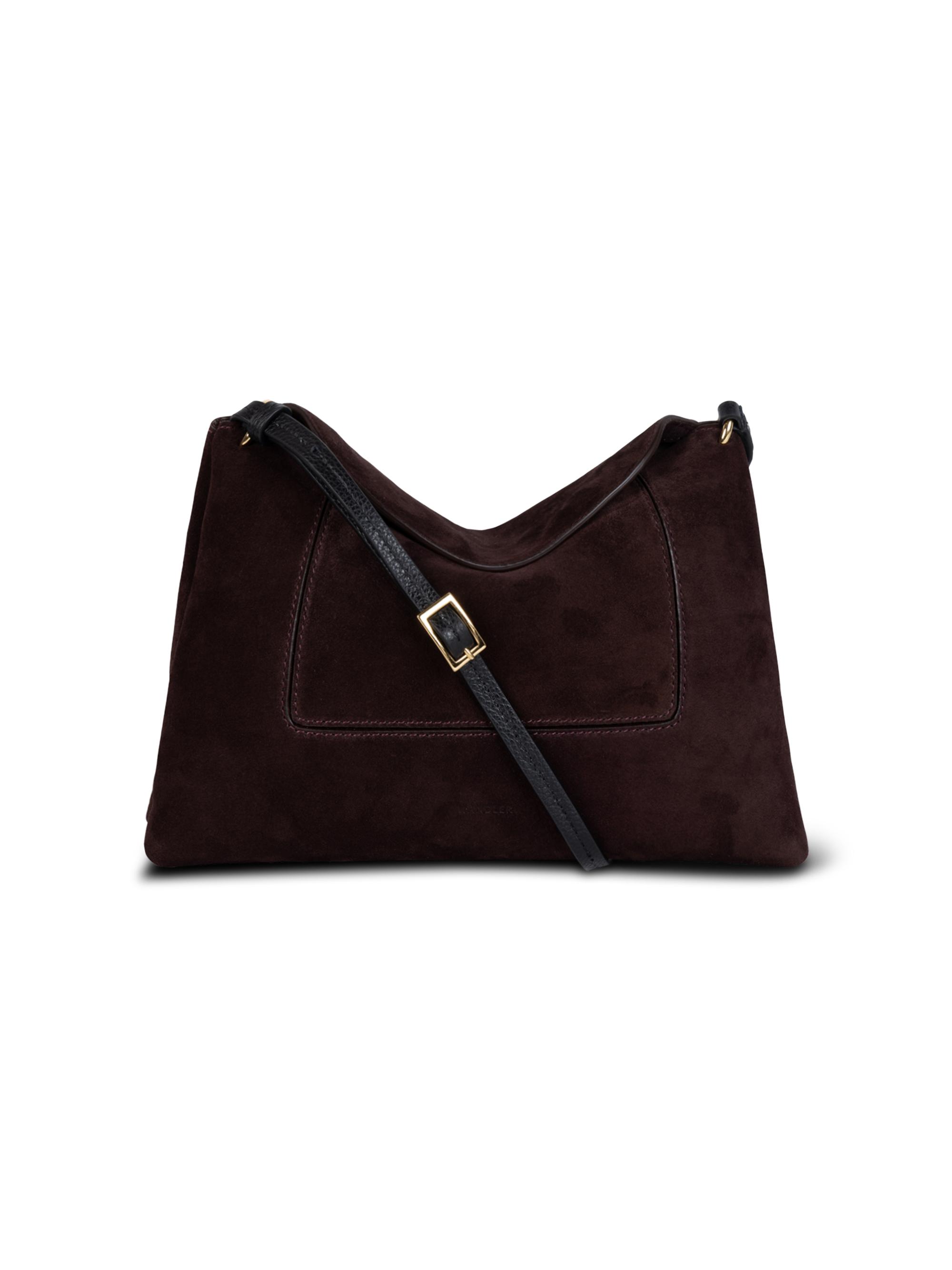 Wandler Women's Penelope Slouch Suede Shoulder Bag - Acai Suede