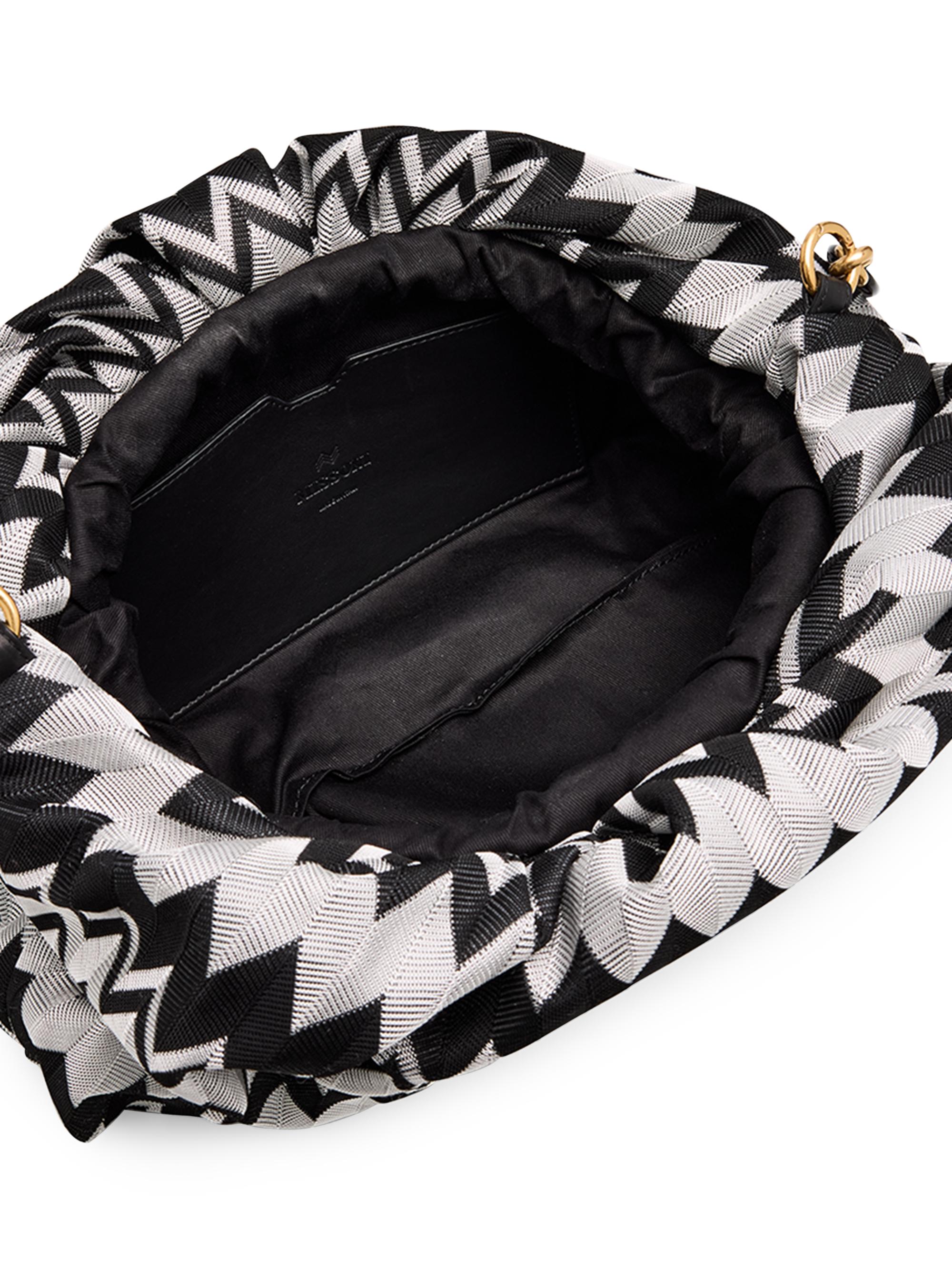 Missoni Ruched Optical Wave Zigzag Raschel-Knit Pouch | Saks Fifth