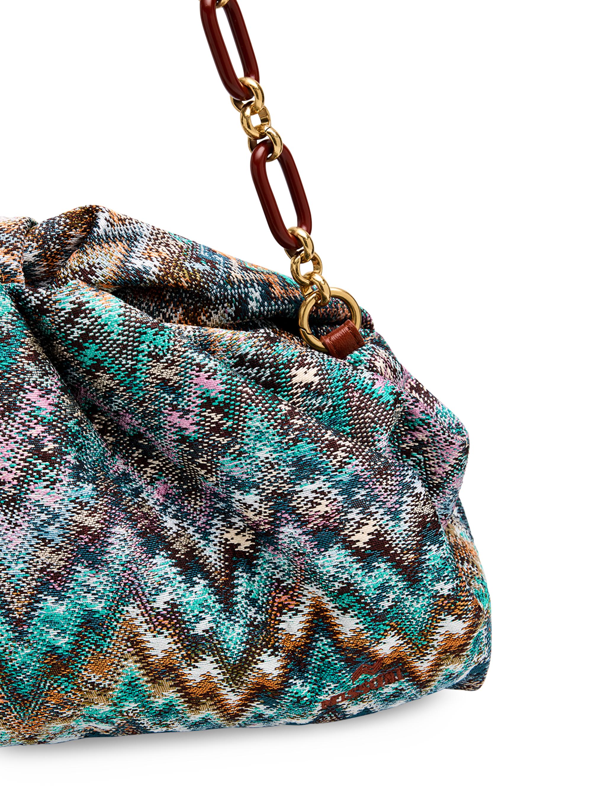 Missoni Ruched Zigzag Canvas Pouch Bag | Saks Fifth Avenue