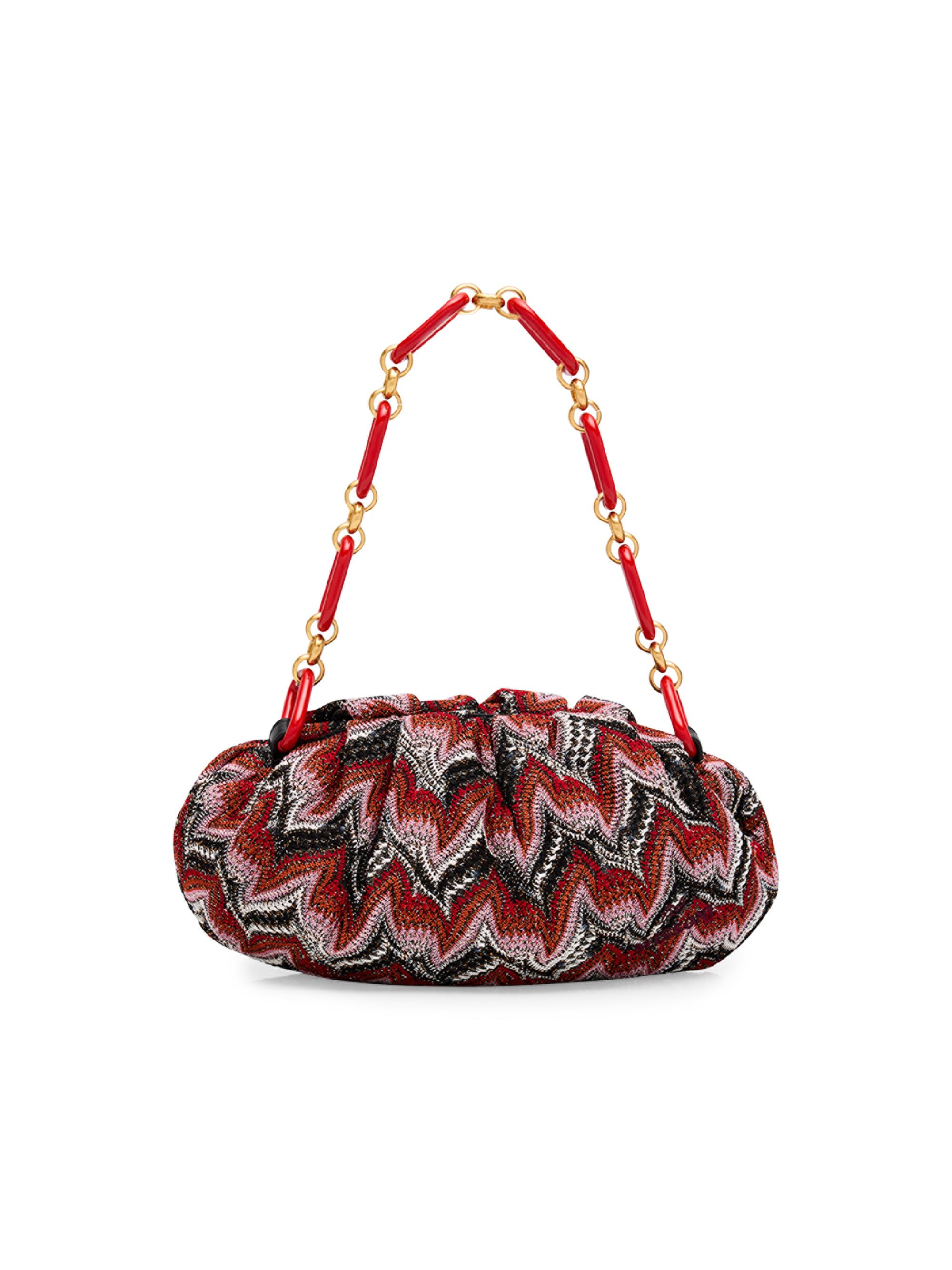 Missoni Women's Small Zigzag Cotton Pouch - Red Multi