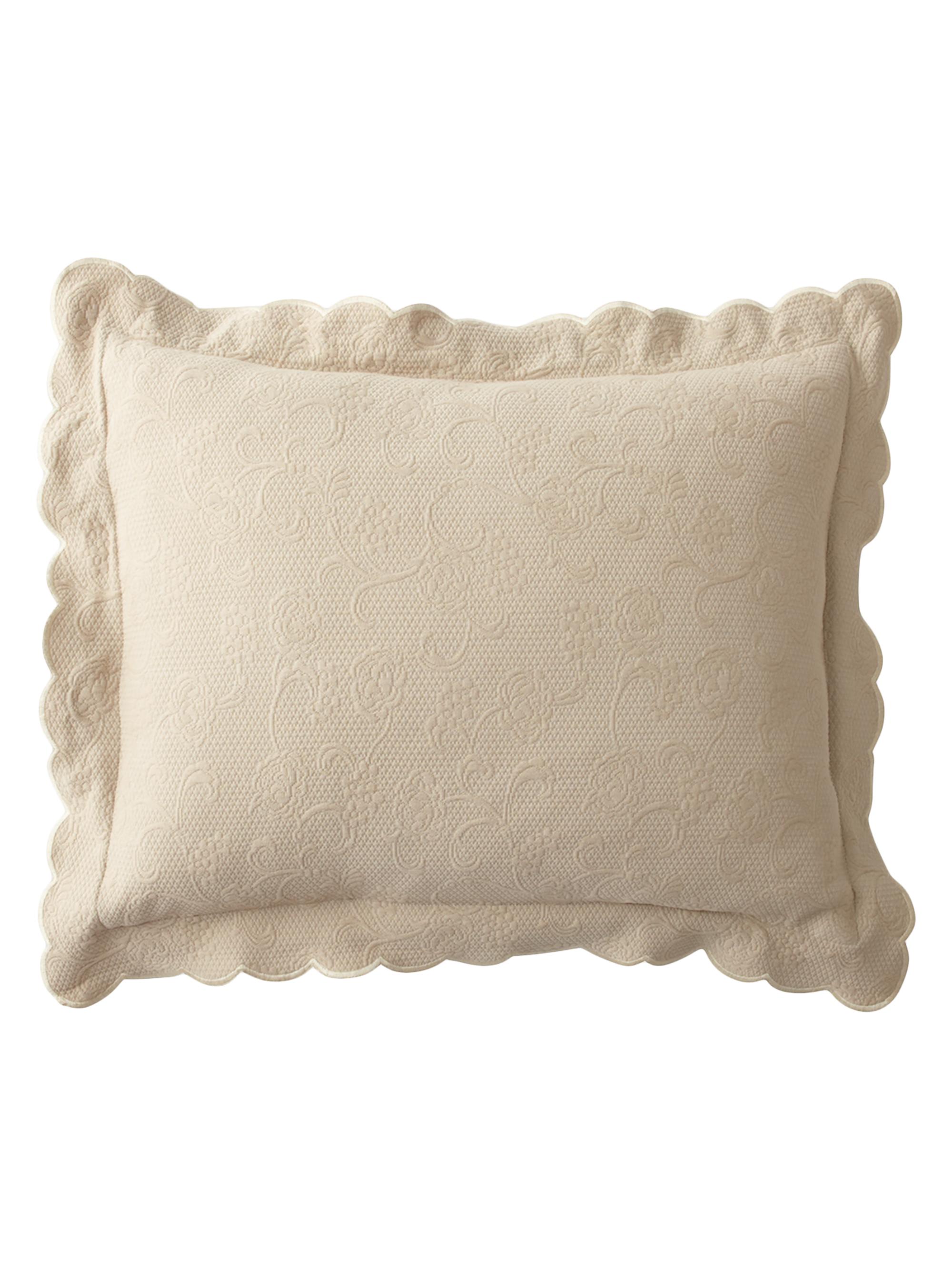 Sferra Alice European Floral Matelassé Sham -  European