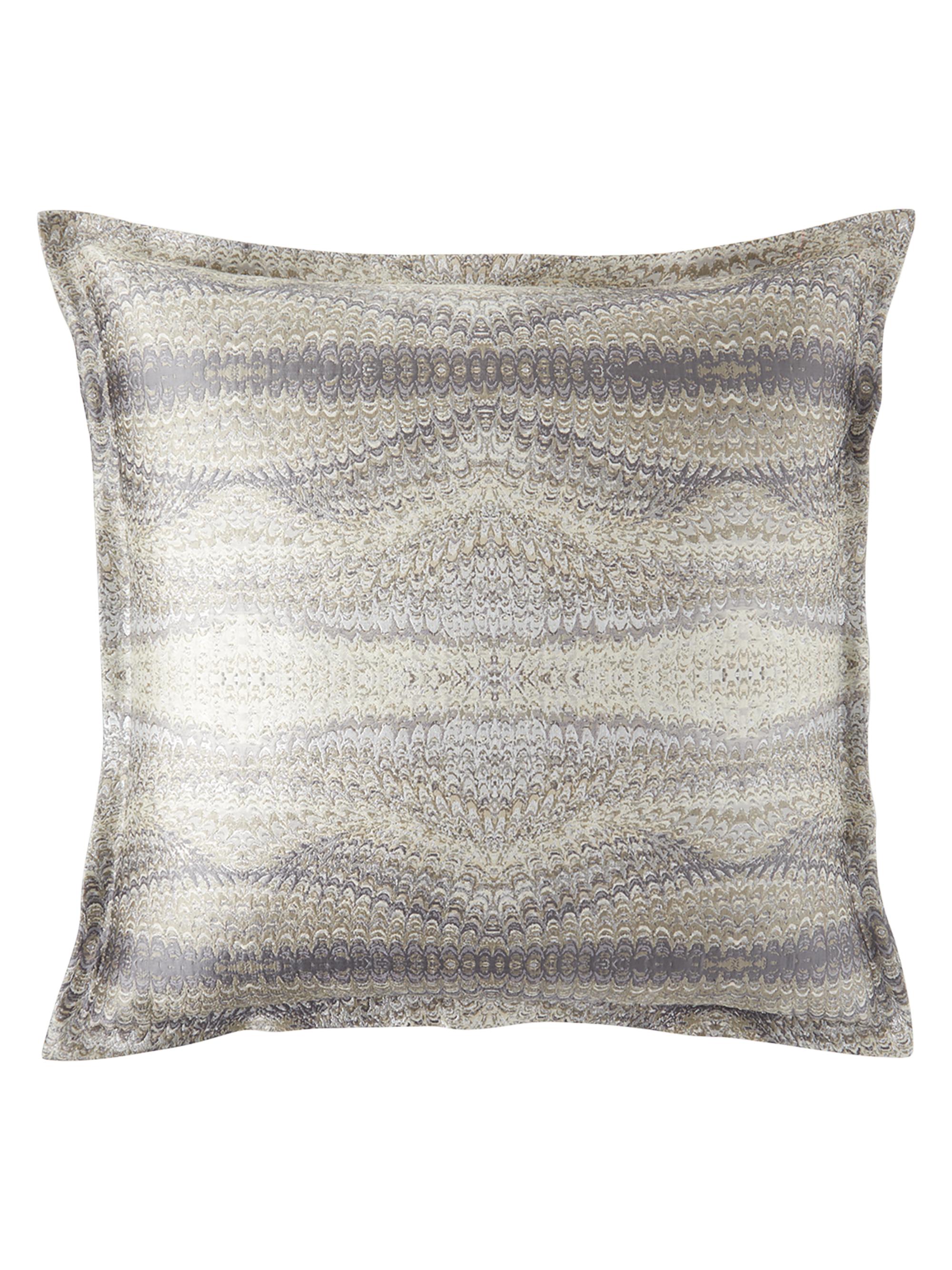 Callisto Home Avenida Metallic Abstract European Sham - Silver European