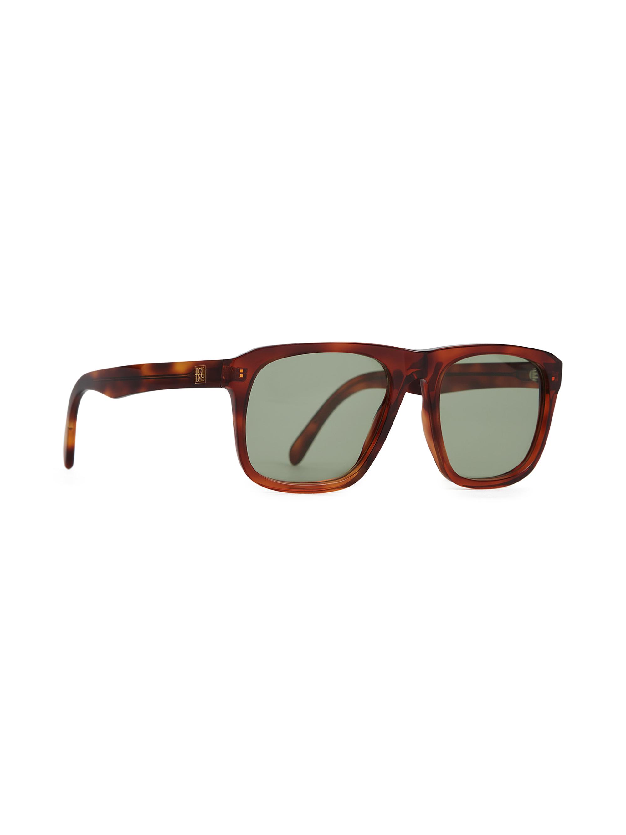 Toteme Women's The Navigator Rectangular Sunglasses - Havana