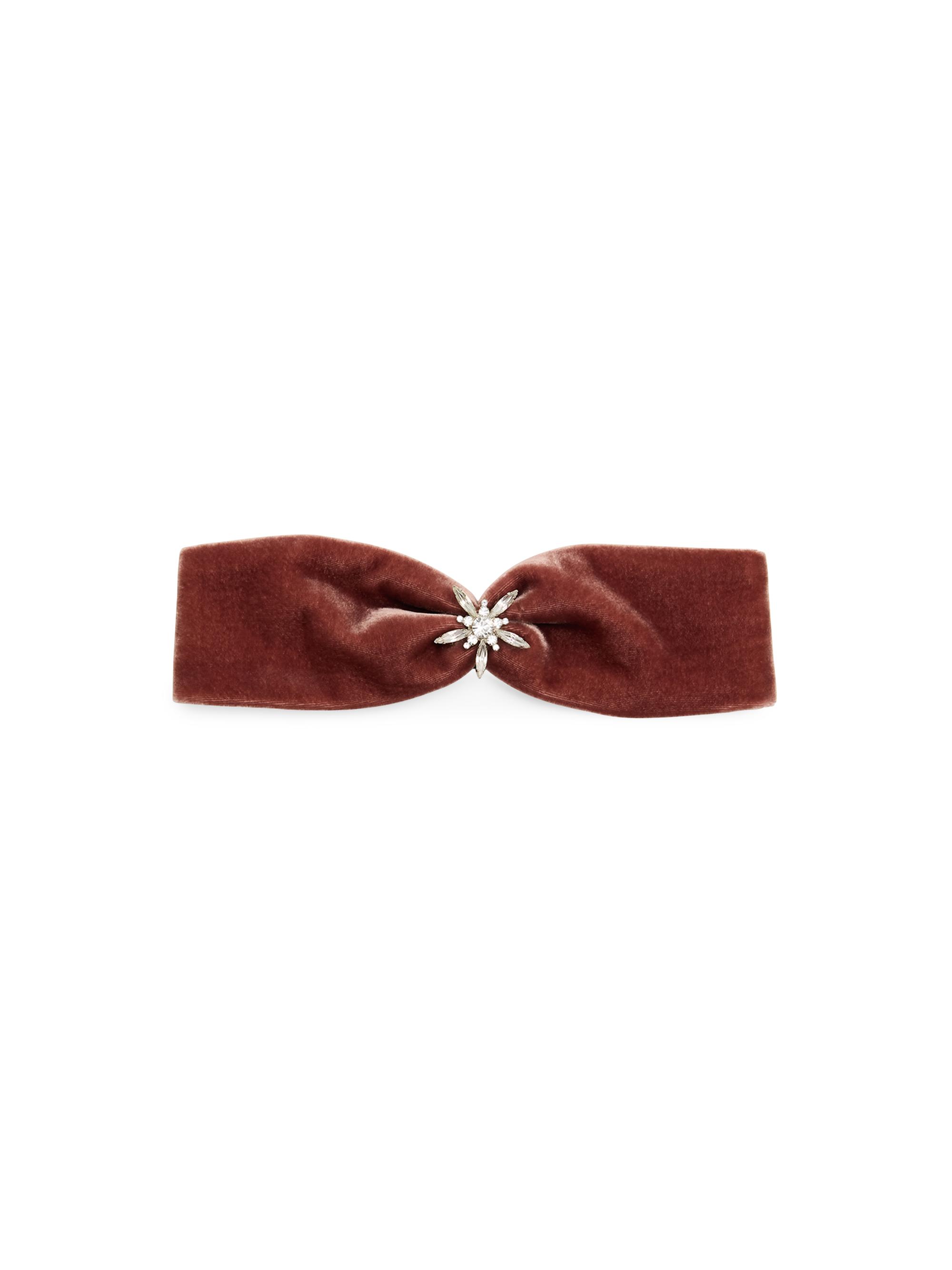 Lelet NY Women's Avril Crystal Velvet Wrap Headband - Purple