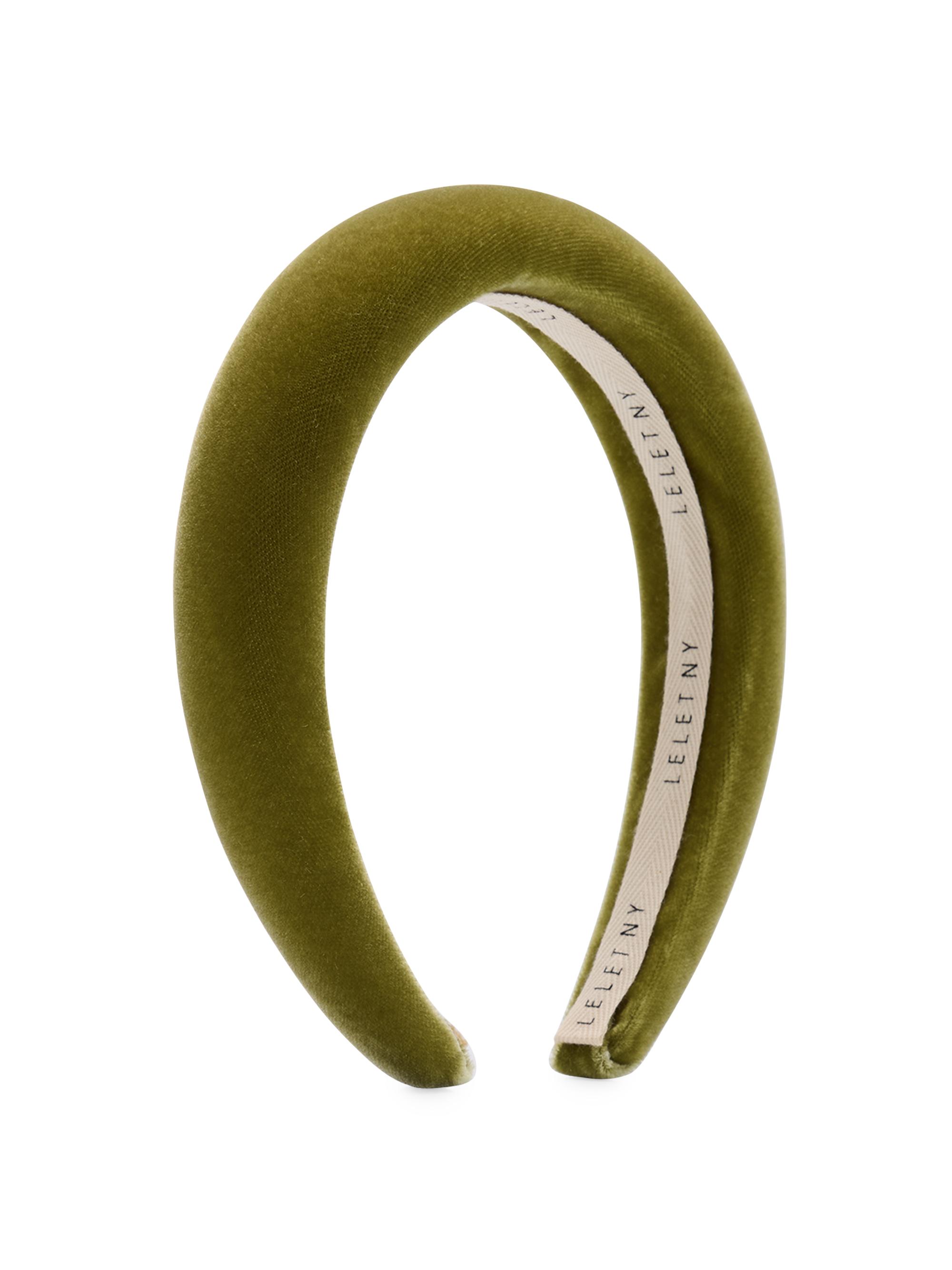 Lelet NY Women's Heloise Velvet Padded Headband - Green