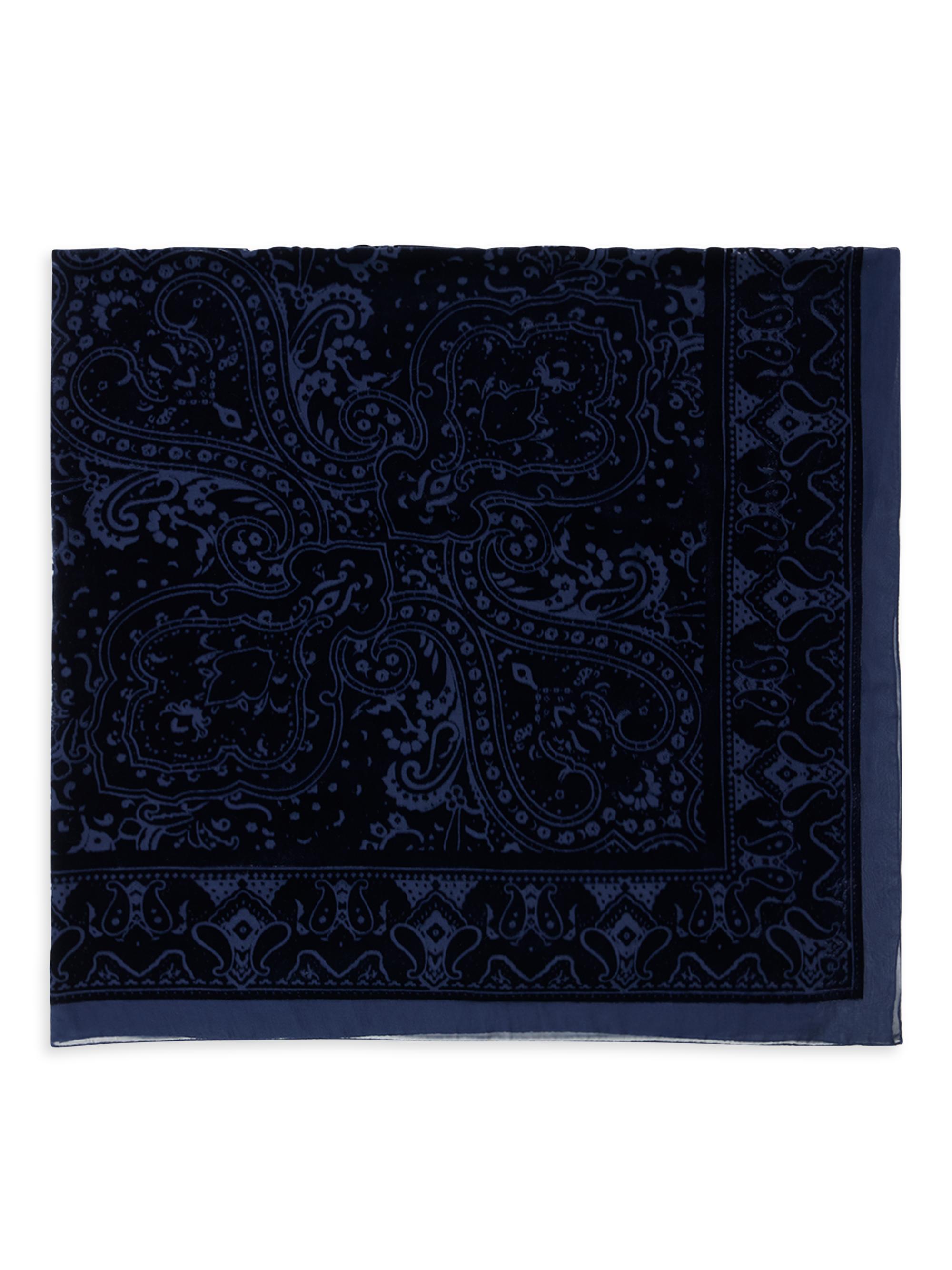 Etro Women's Aida Silk-Blend Paisley Shawl - Blue