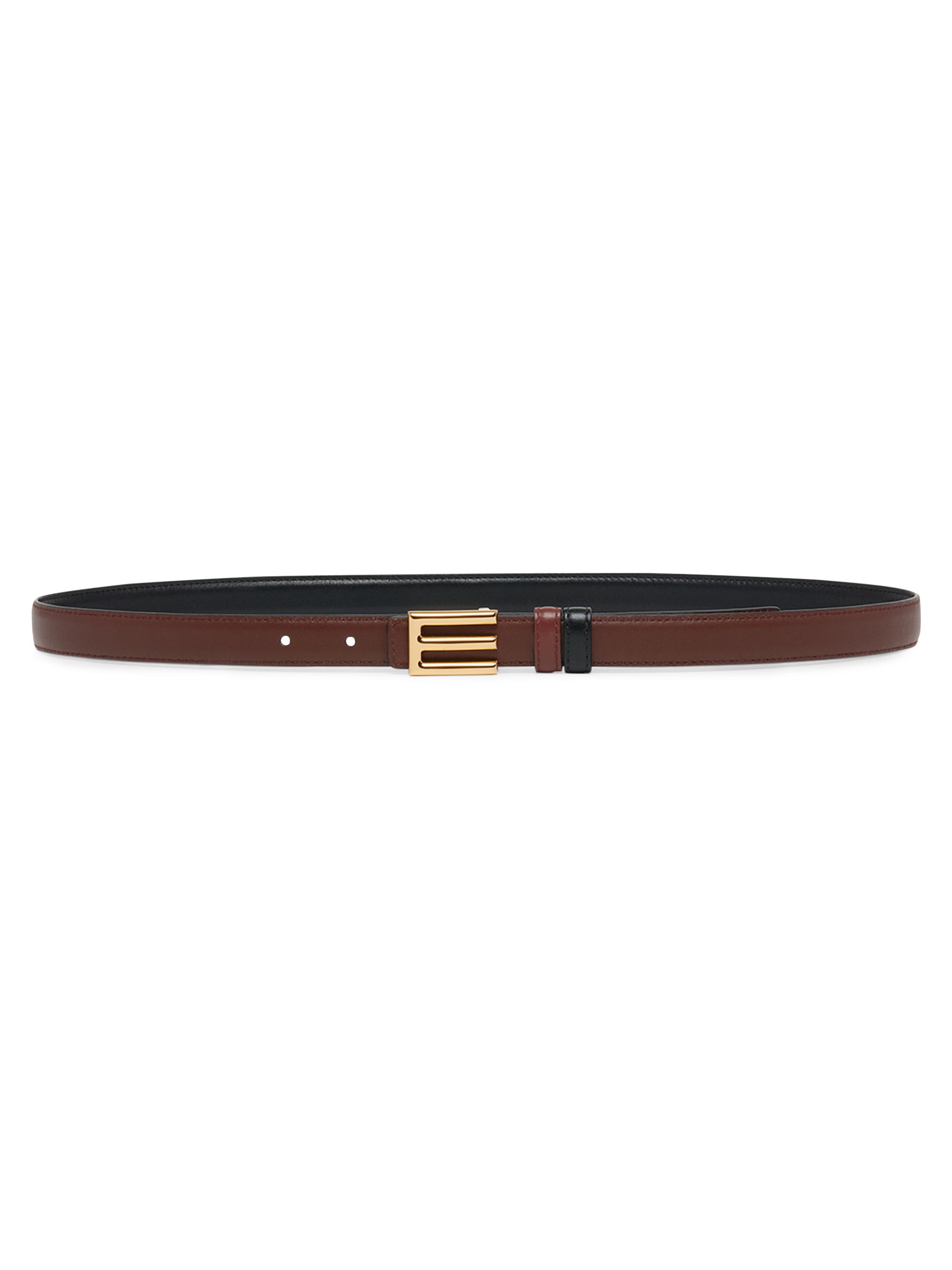 Etro Women's Monogram Leather Reversible Belt - Brown