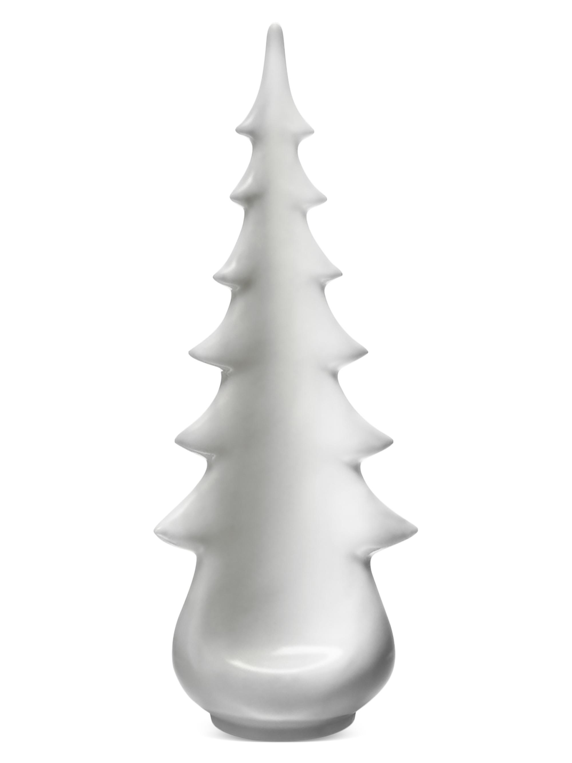 Simon Pearce Moss Glen Pottery Evergreen Tree in Gift Box, 14" - White
