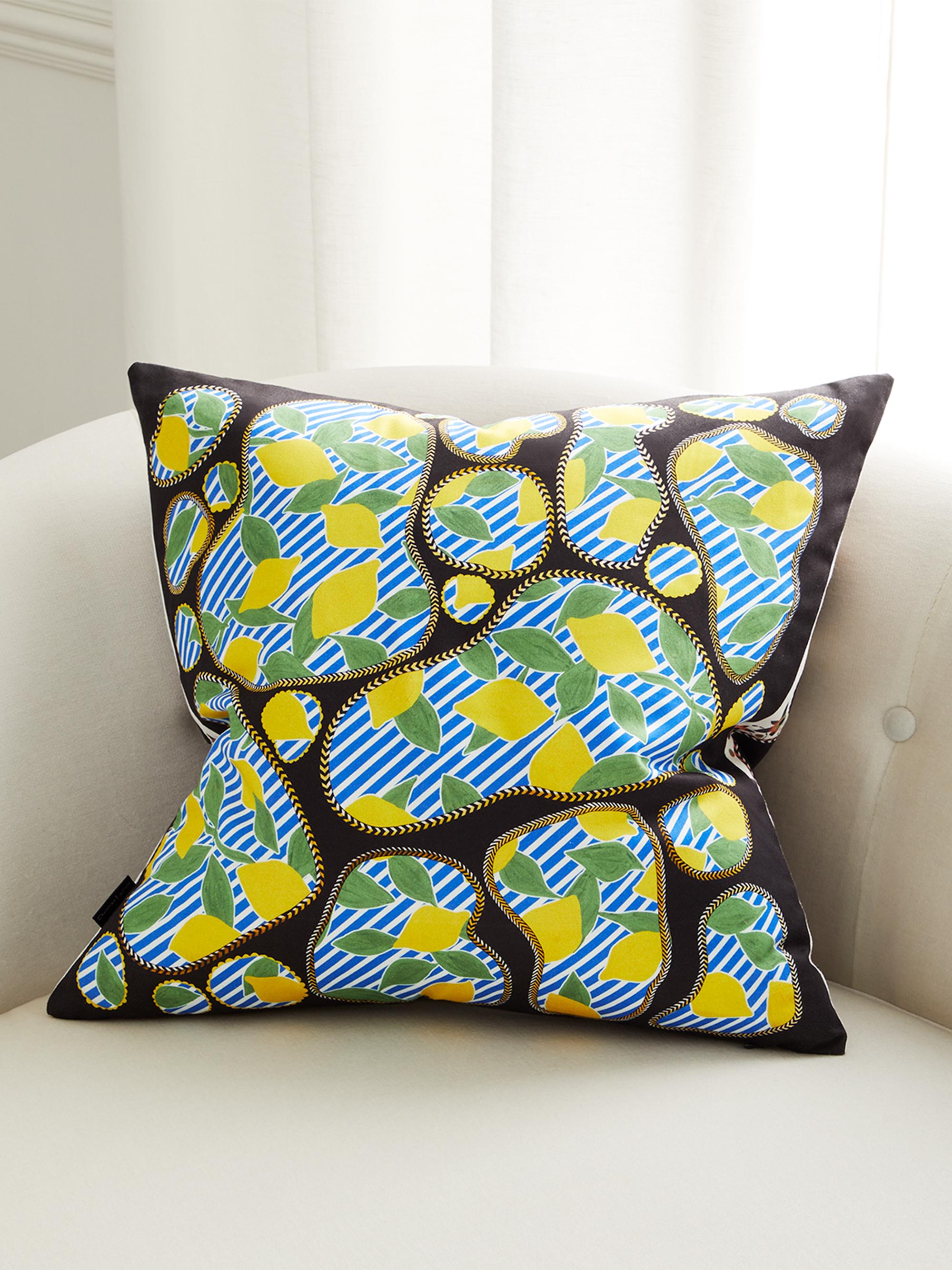 Christian Lacroix Lemon Pebbles Cushion