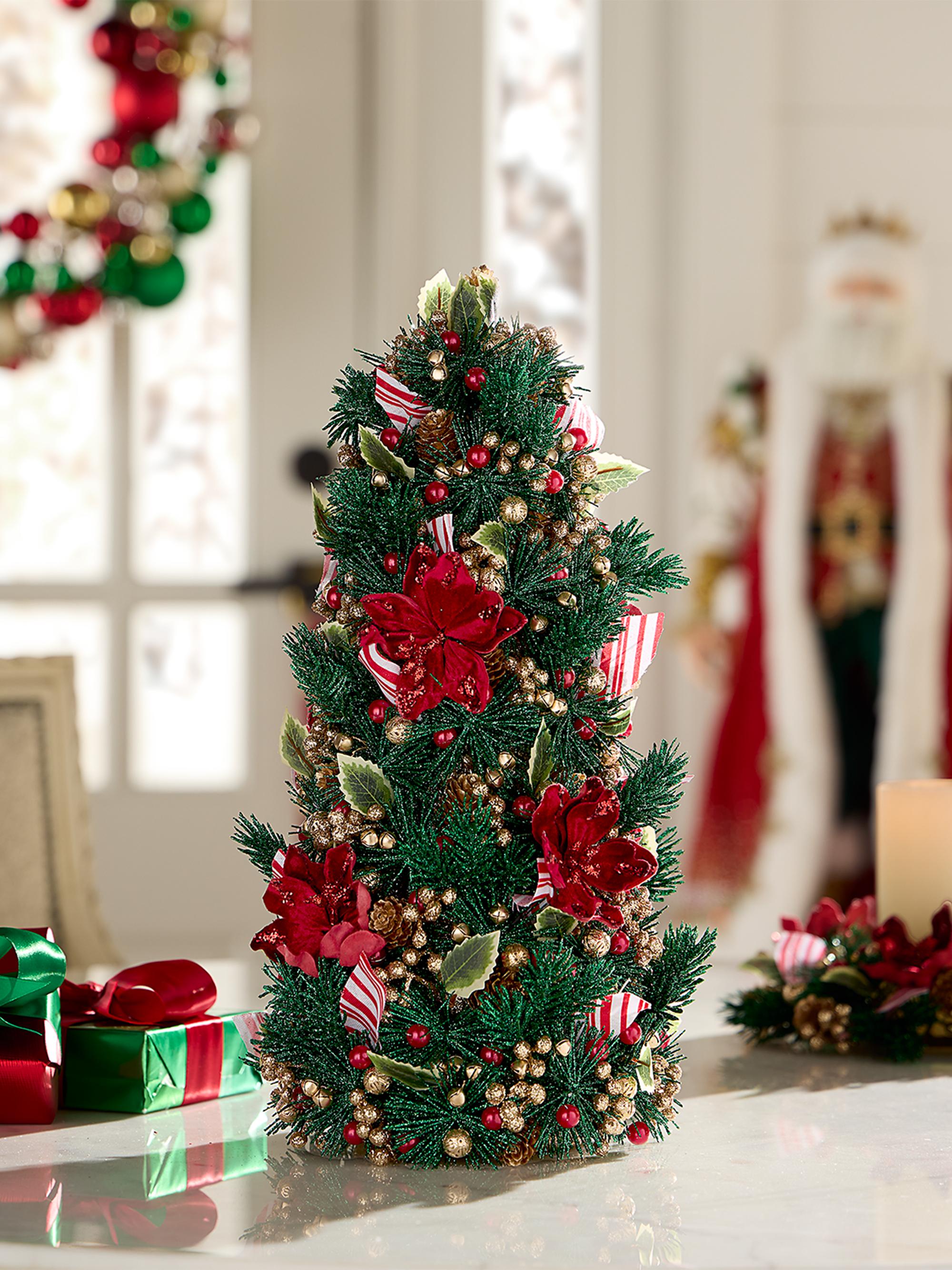 Salzburg Creations Holiday Prestige Tabletop Faux Christmas Tree