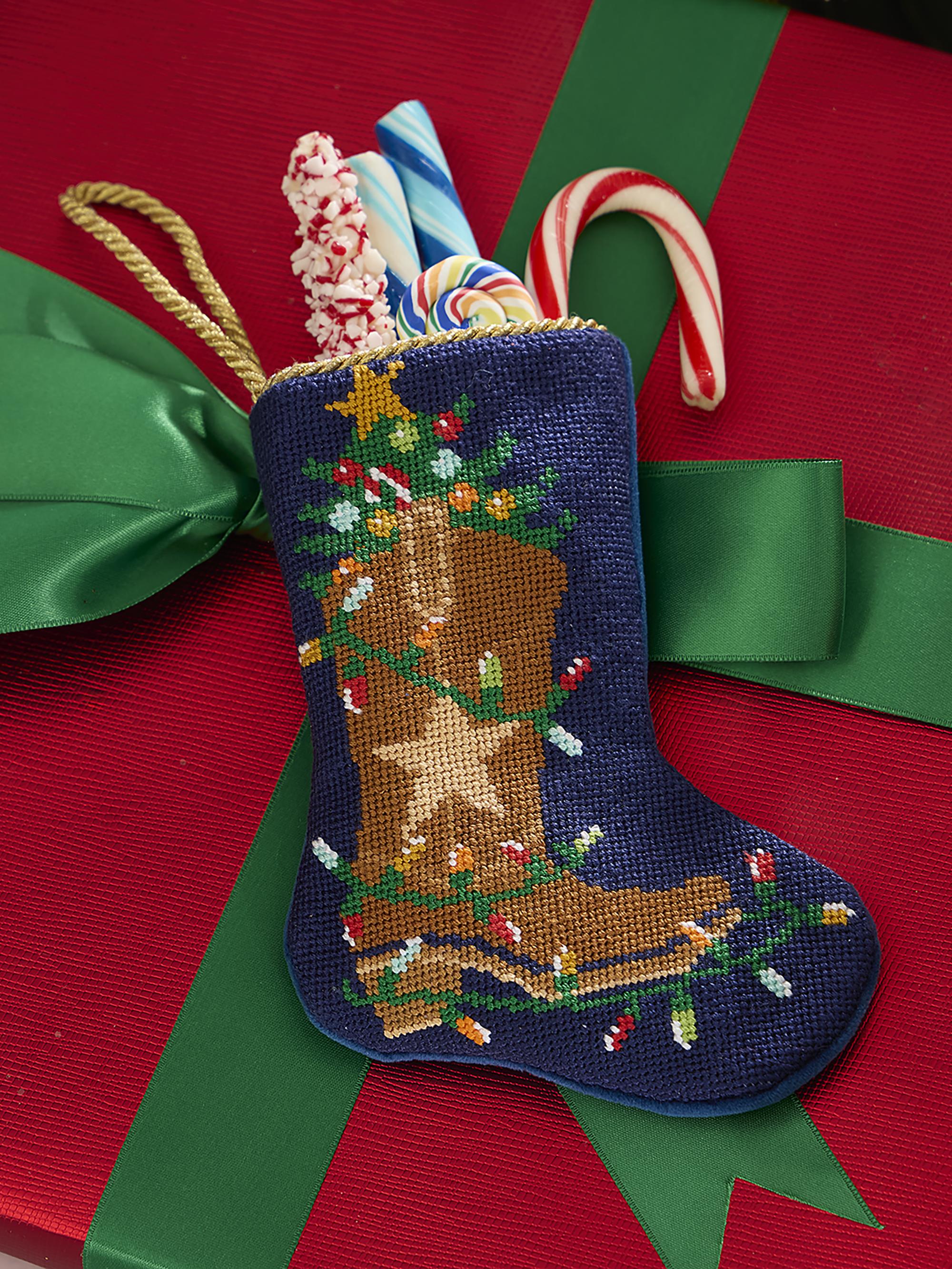 Bauble Stockings The Mickey Needlepoint Mini Stocking Ornament