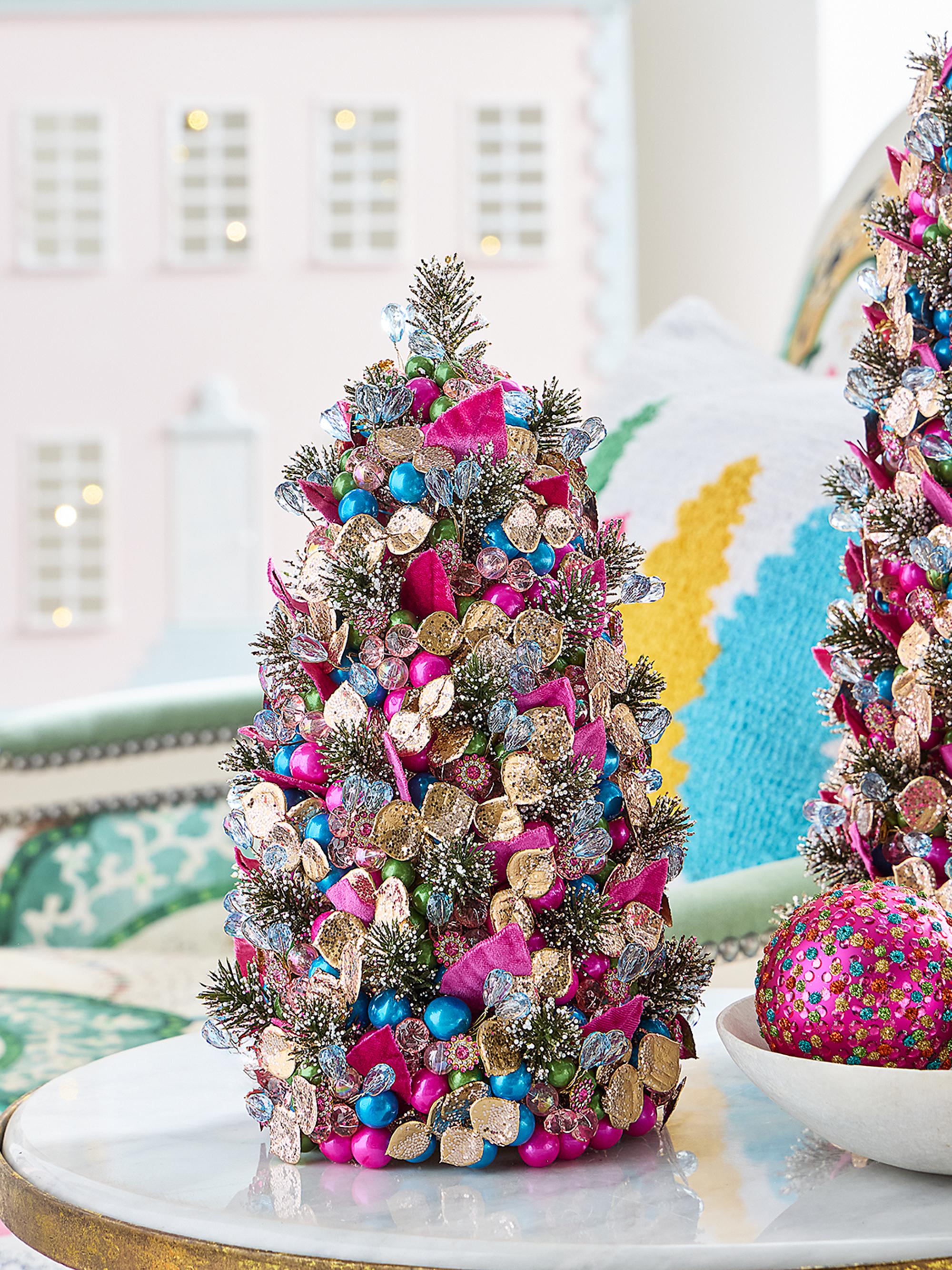 Salzburg Creations Vivid Charm Tabletop Faux Christmas Tree