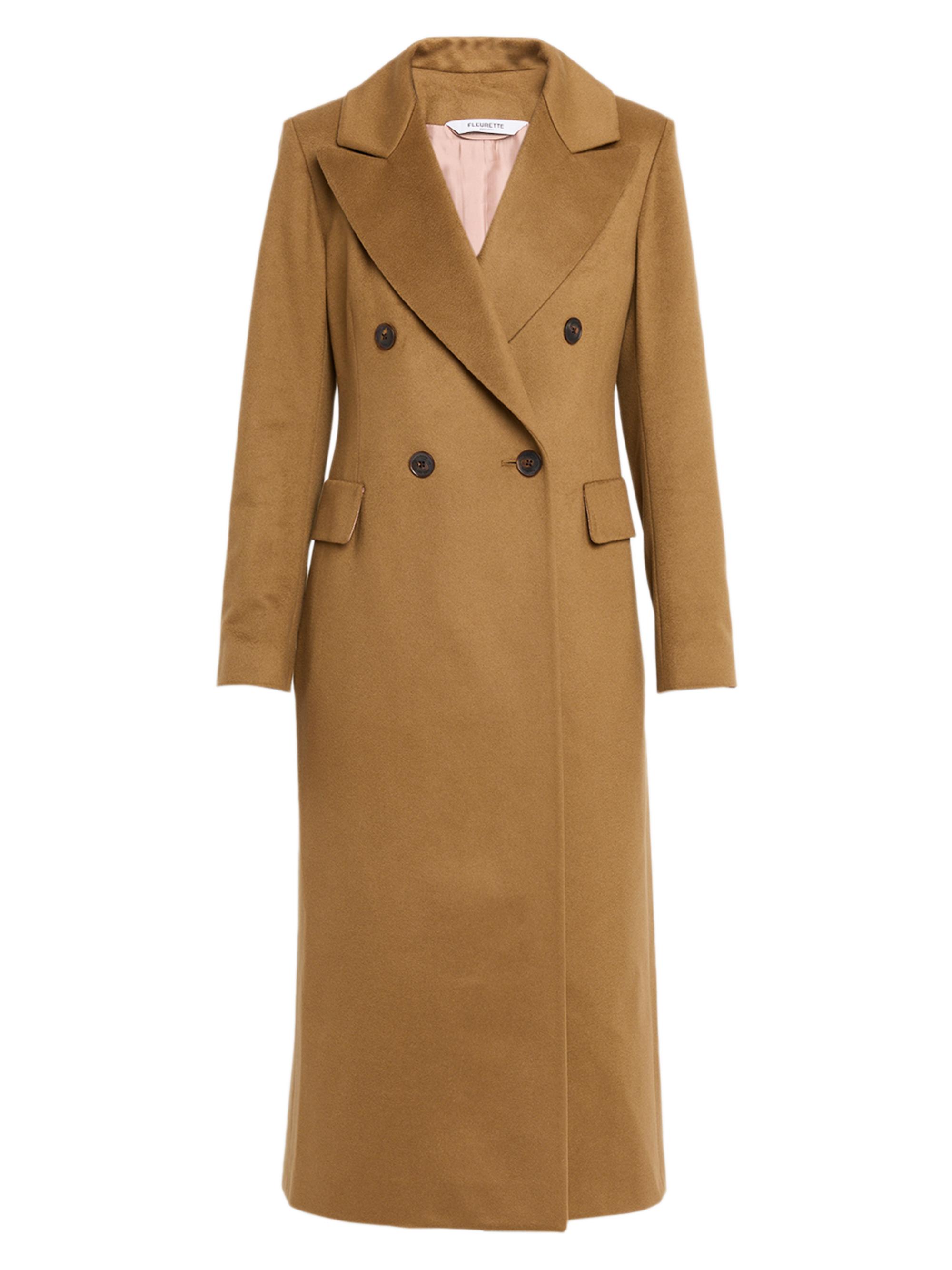 Fleurette Women's Scarlett Cashmere Maxi Coat - Brown