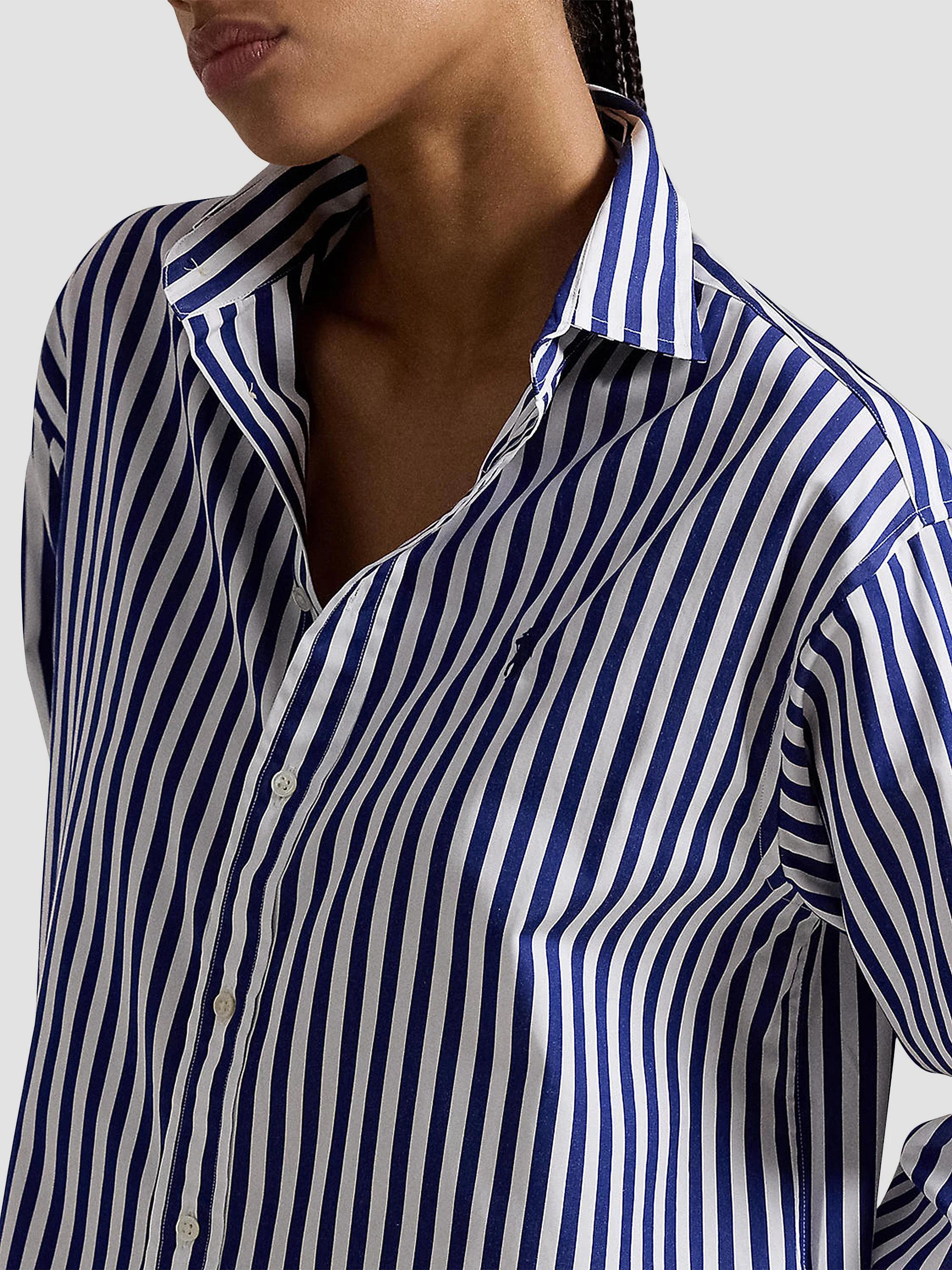 Polo Ralph Lauren Striped Oversized Cotton Shirt | Saks Fifth Avenue