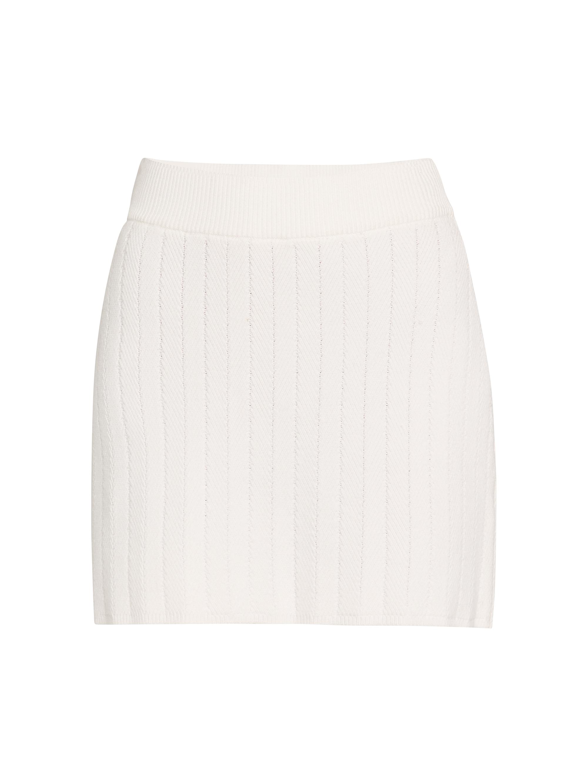 Theory Compact Crepe Pointelle Knit Skirt | Saks Fifth Avenue
