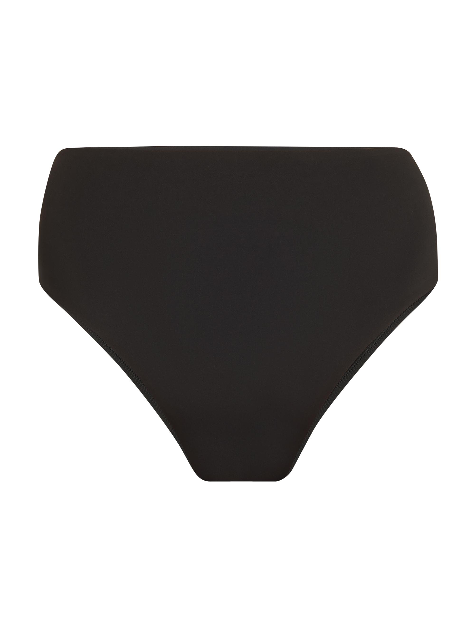 Bondi Born Women's Poppy High-Waisted Bikini Bottom - Black