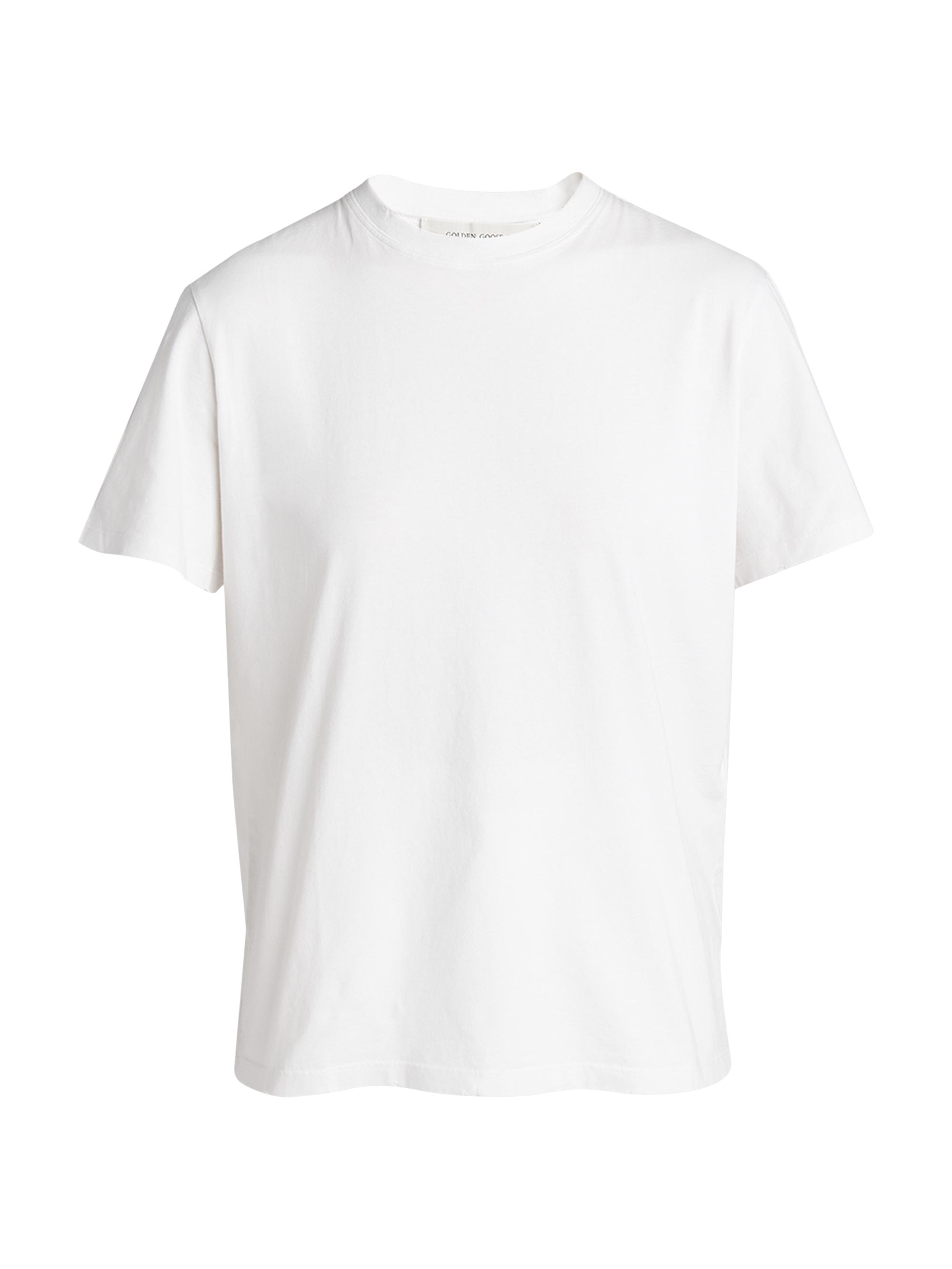 Golden Goose Women's Golden Distressed Short-Sleeve T-Shirt - White