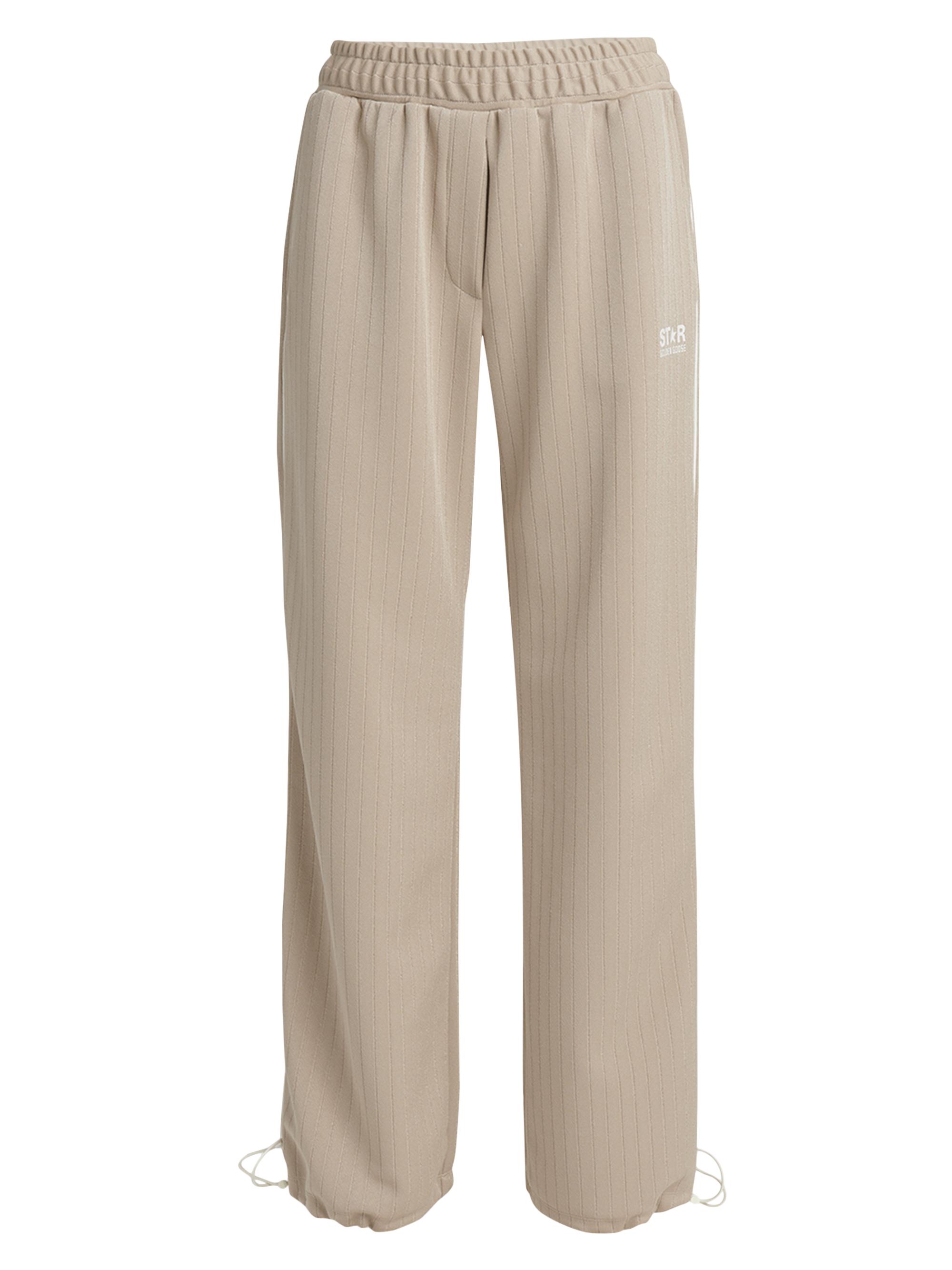 Golden Goose Women's Star Pinstriped Joggers - Khaki