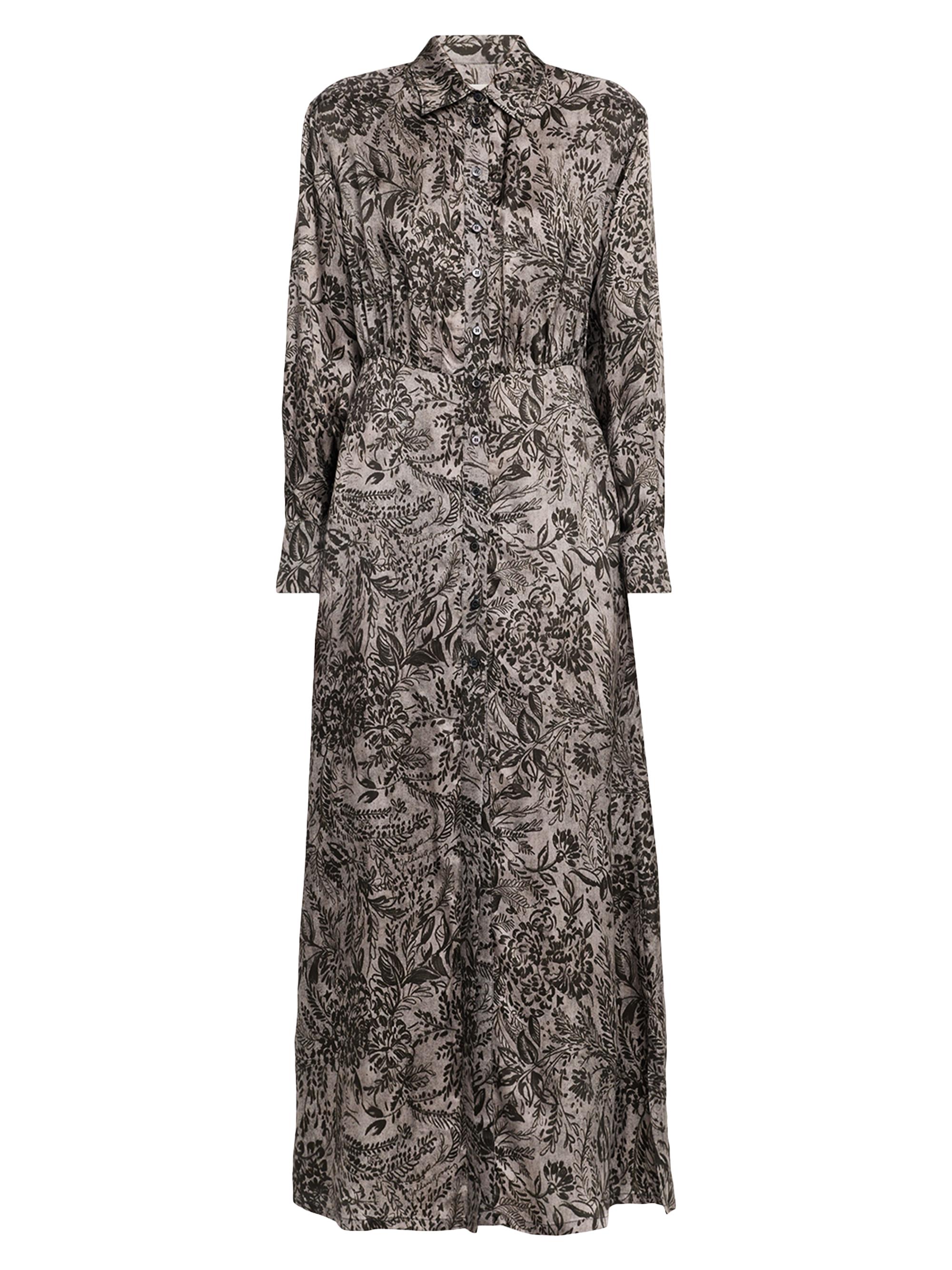 Golden Goose Women's Golden Floral A-Line Shirtdress - Grey