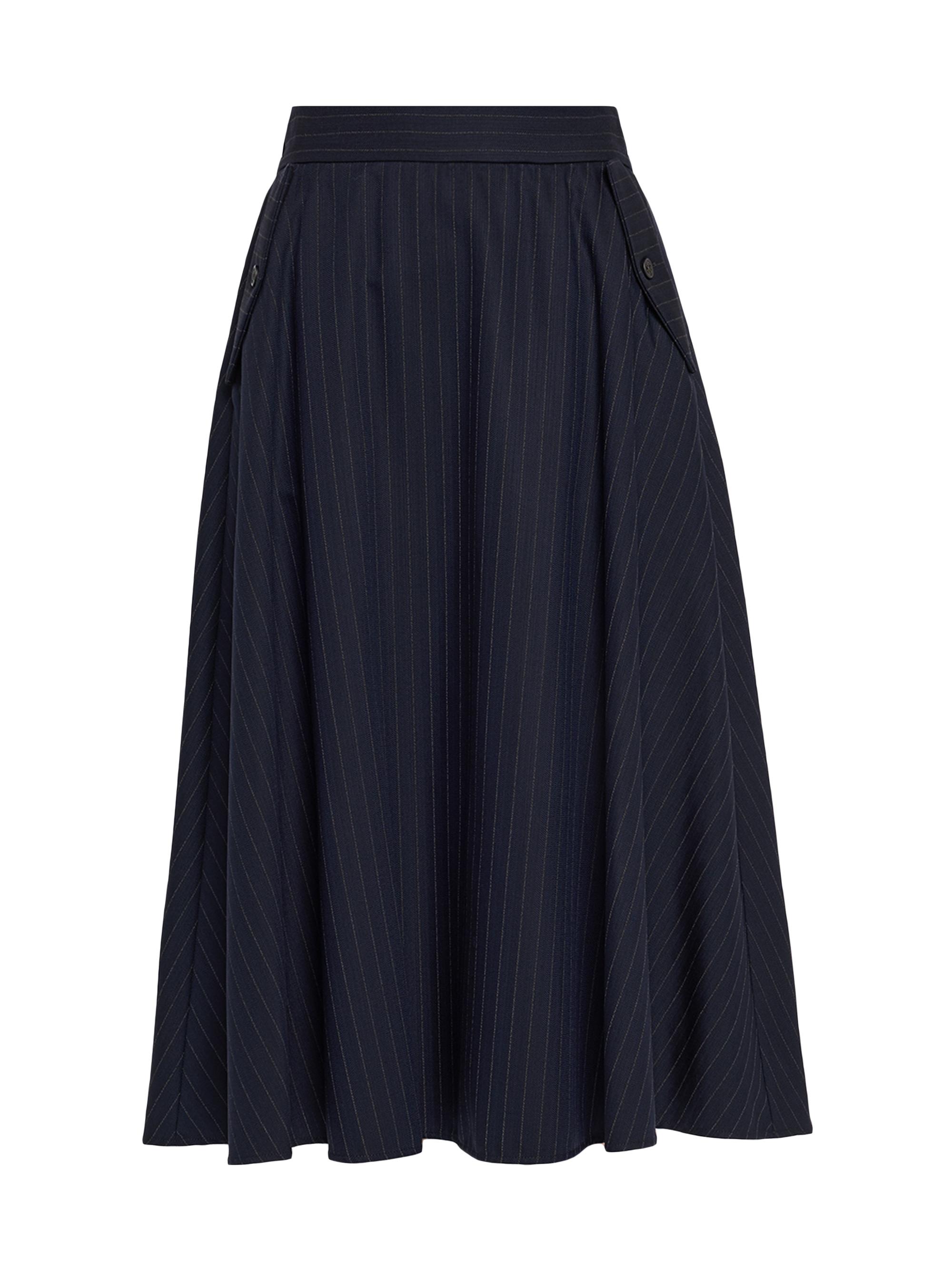 Jil Sander Pleated Cotton Midi-Skirt | Saks Fifth Avenue