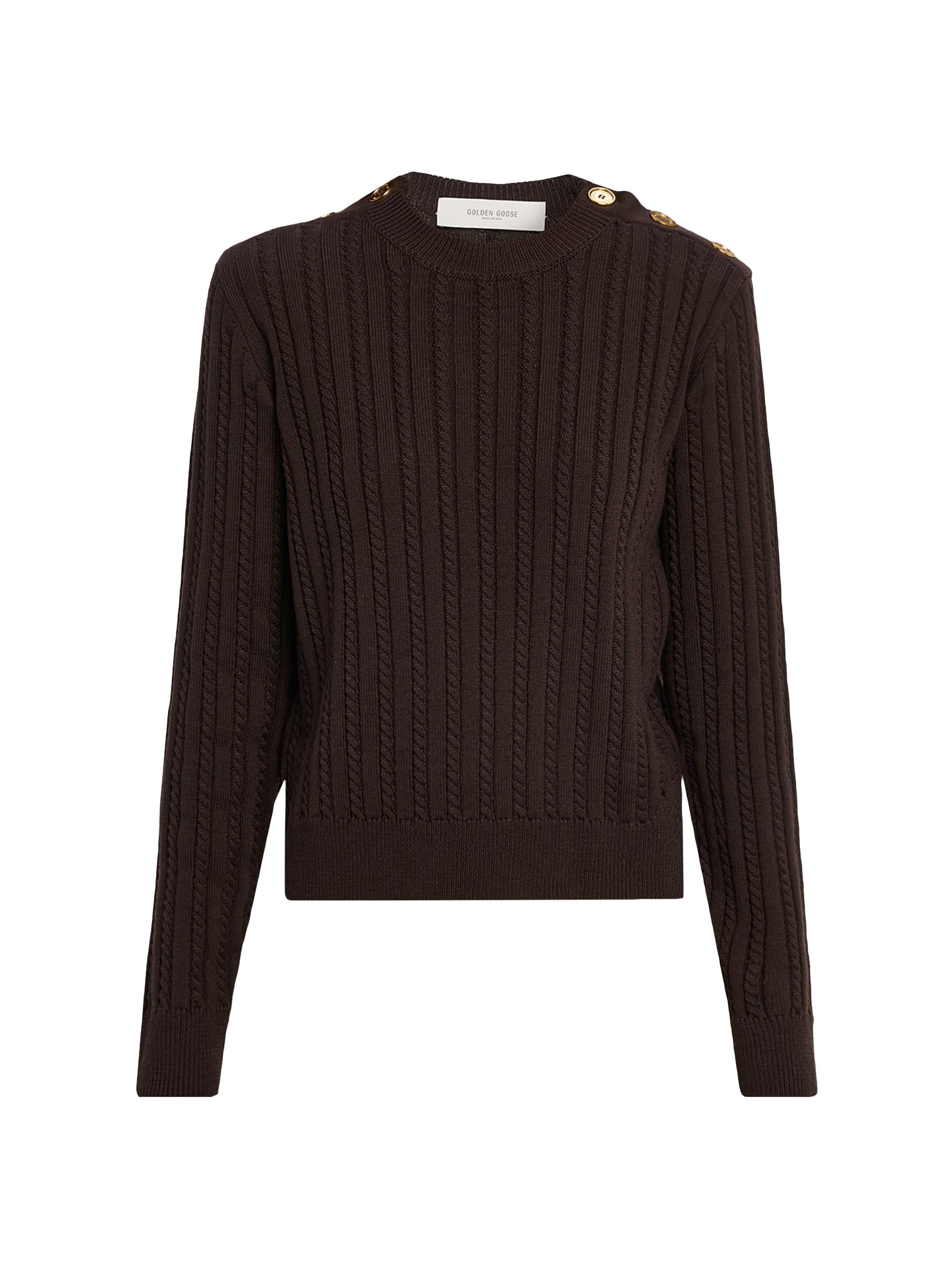 Golden Goose Women's Journey Ofra Cable-Knit Sweater - Brown