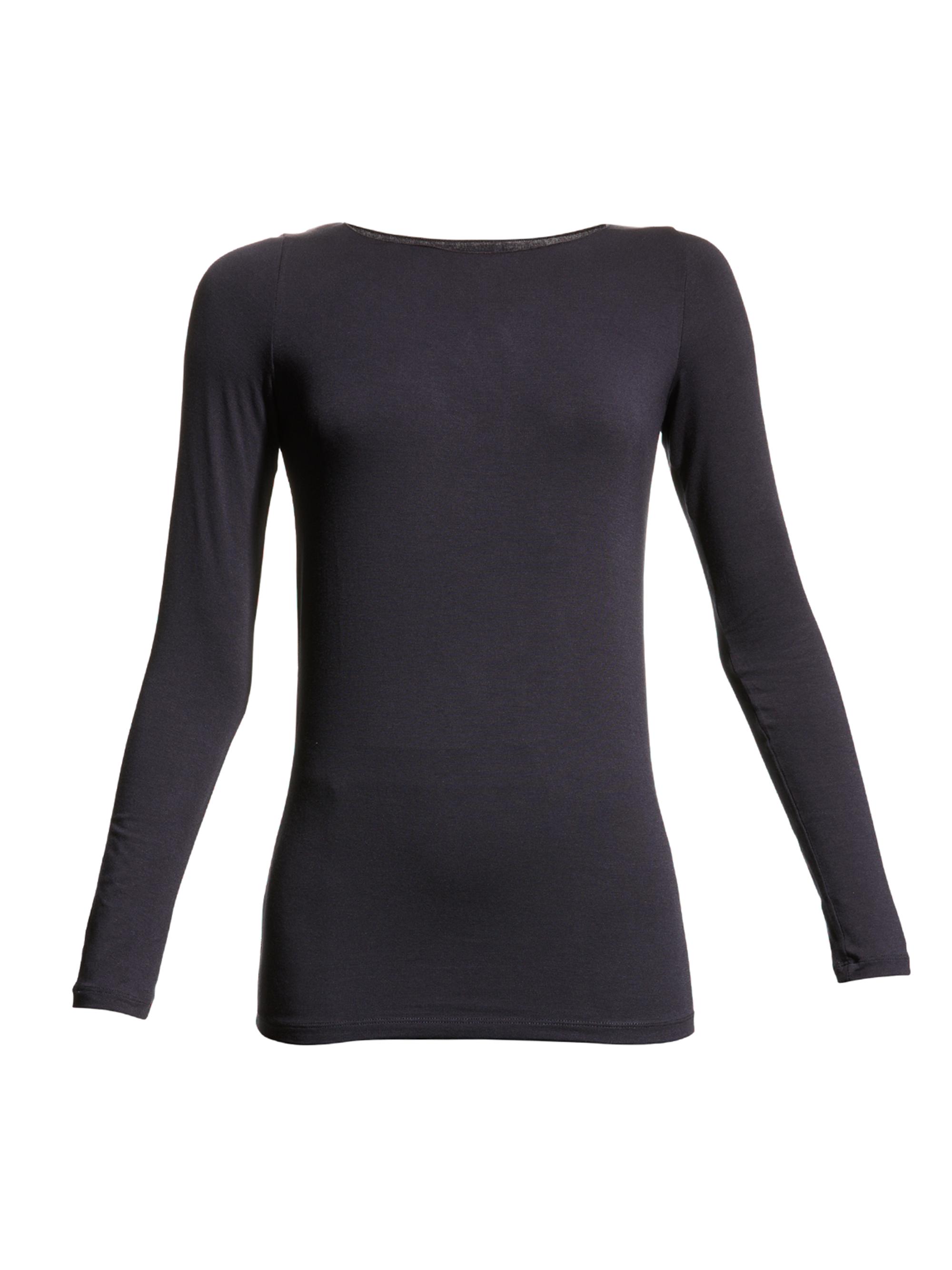 Majestic Filatures Women's Soft Touch Long-Sleeve Top - Navy