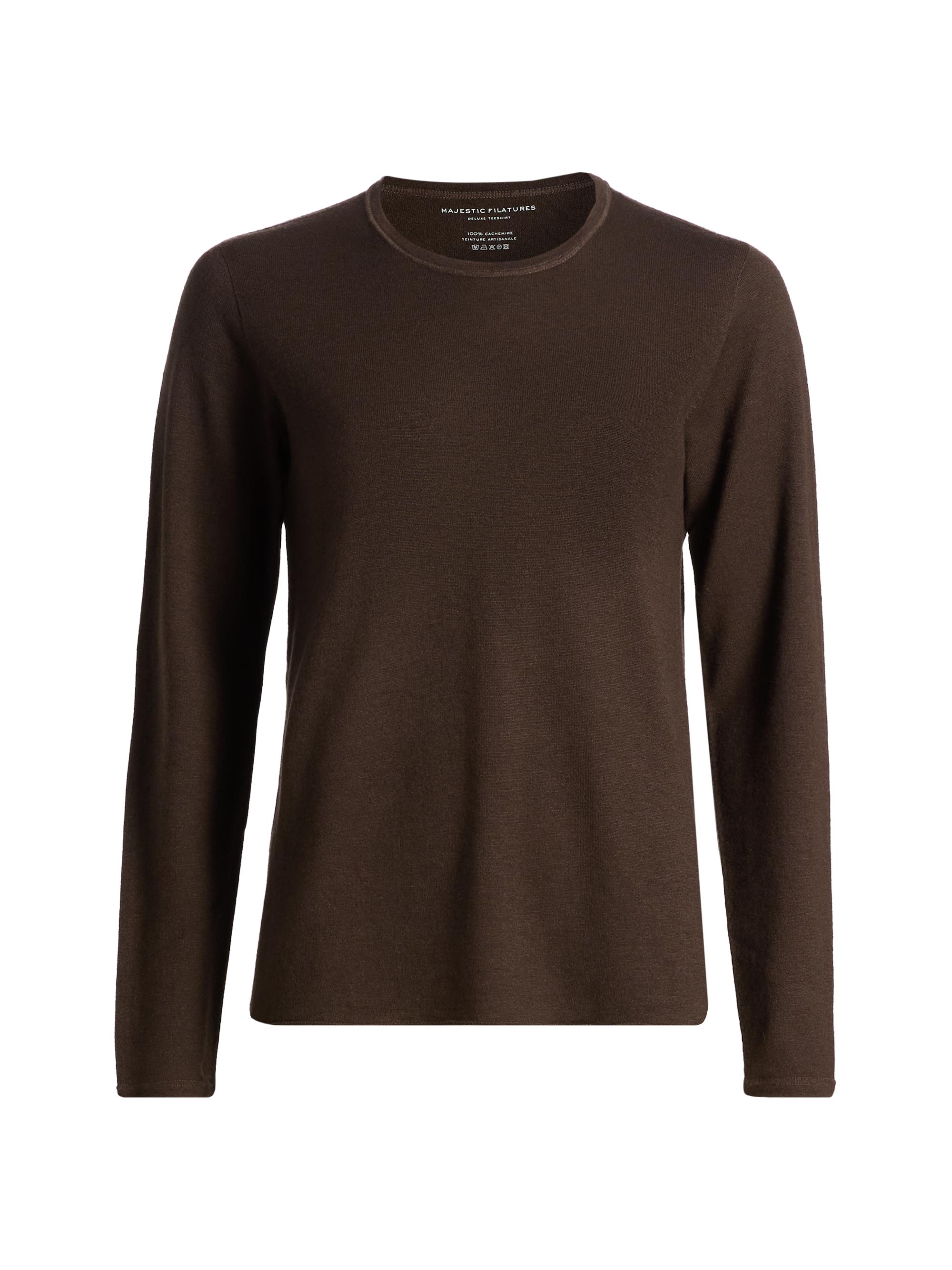 Majestic Filatures Women's Crewneck Cashmere Sweater - Chocolat | Thumbnail 8