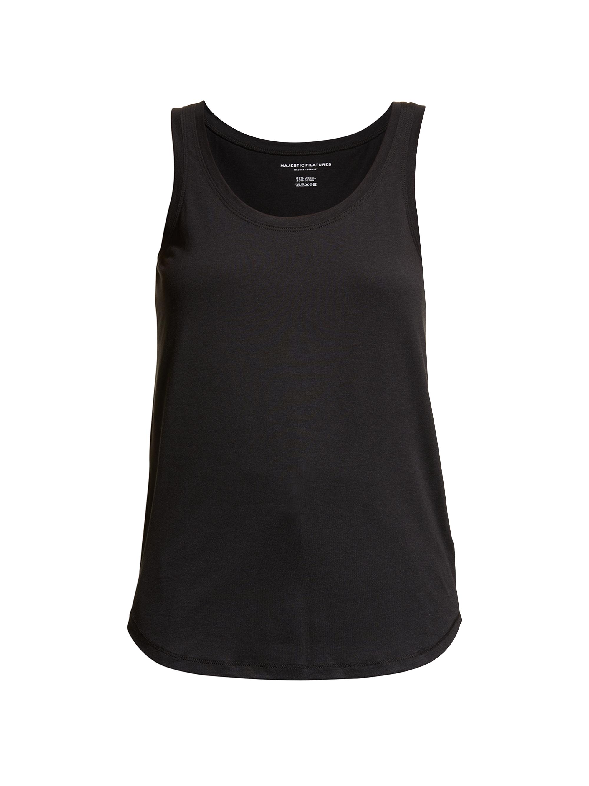 Majestic Filatures Women's Scoopneck Tank - Black