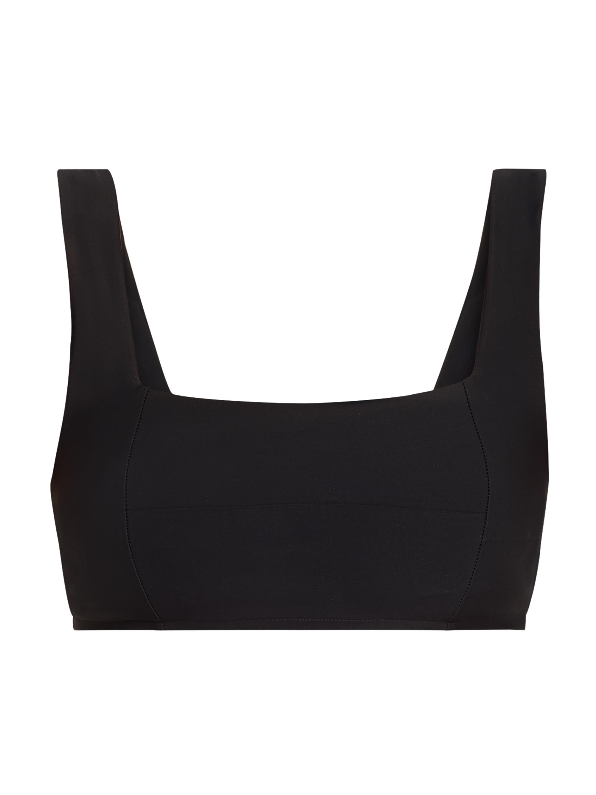 Bondi Born Women's Lola Square-Neck Bikini Top - Black