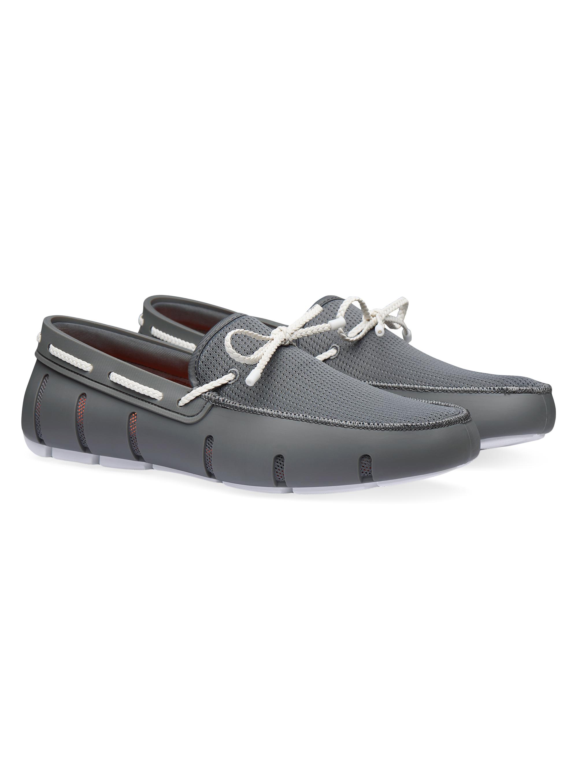 Swims Men's Braided Lace Loafers - Basalt Grey | Thumbnail 2