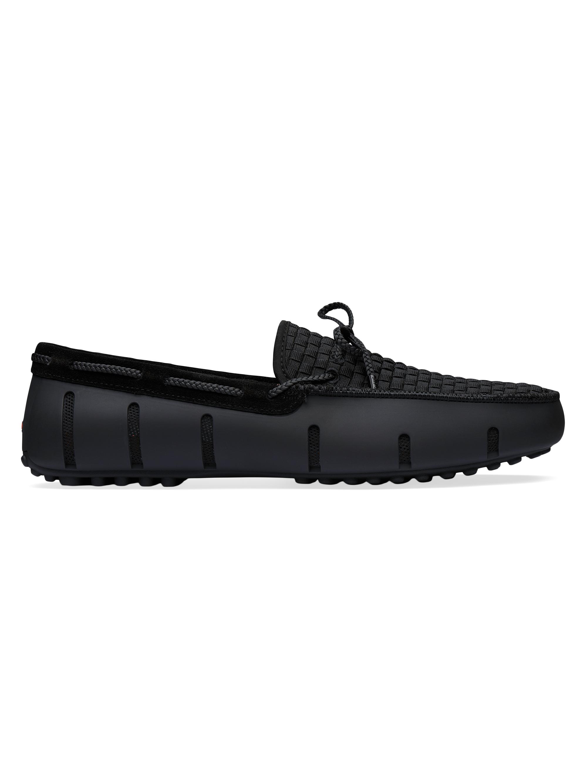 Swims Men's Woven Driving Loafers - Black