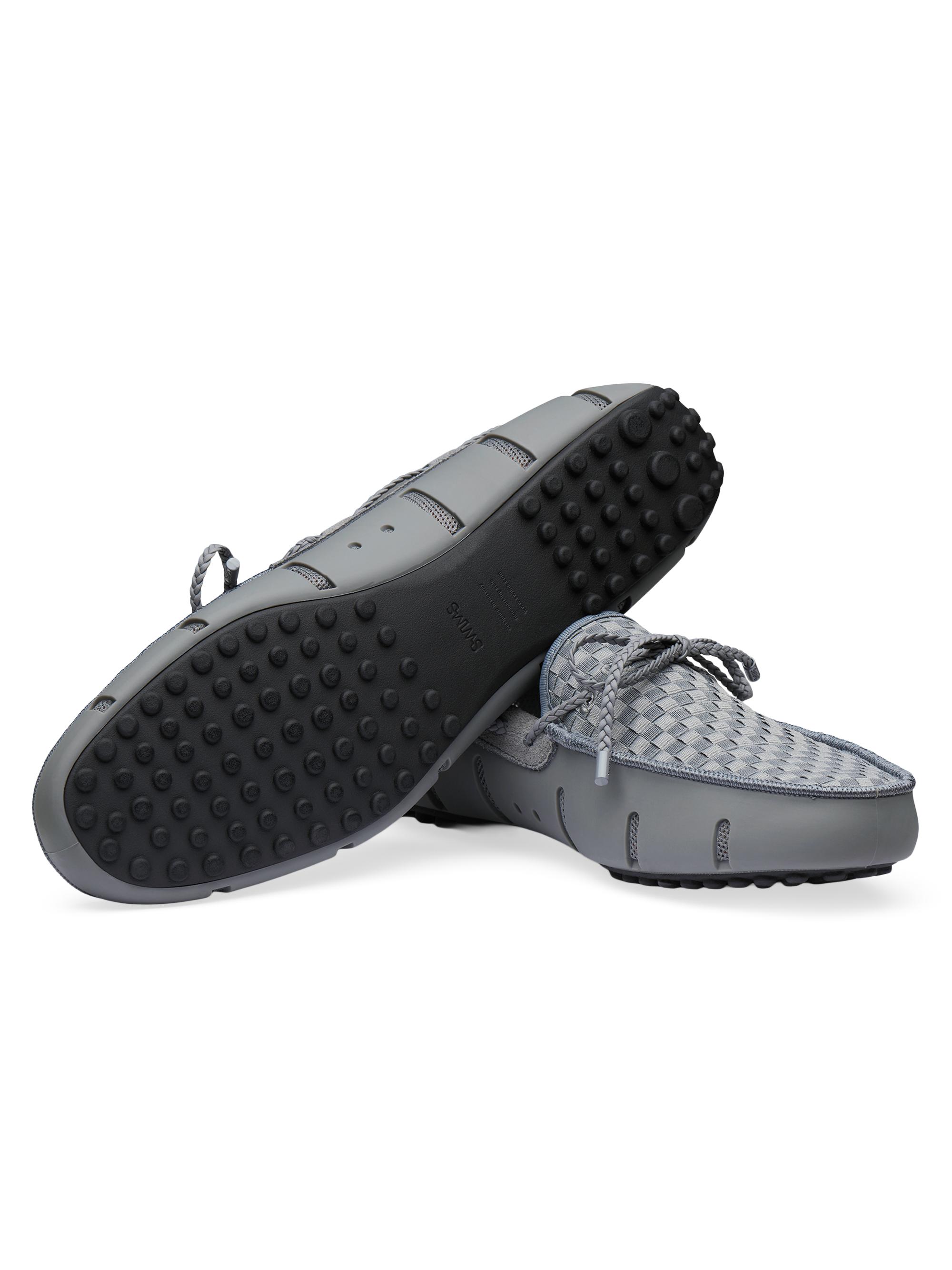 Swims Men's Woven Driving Loafers - Grey | Thumbnail 4