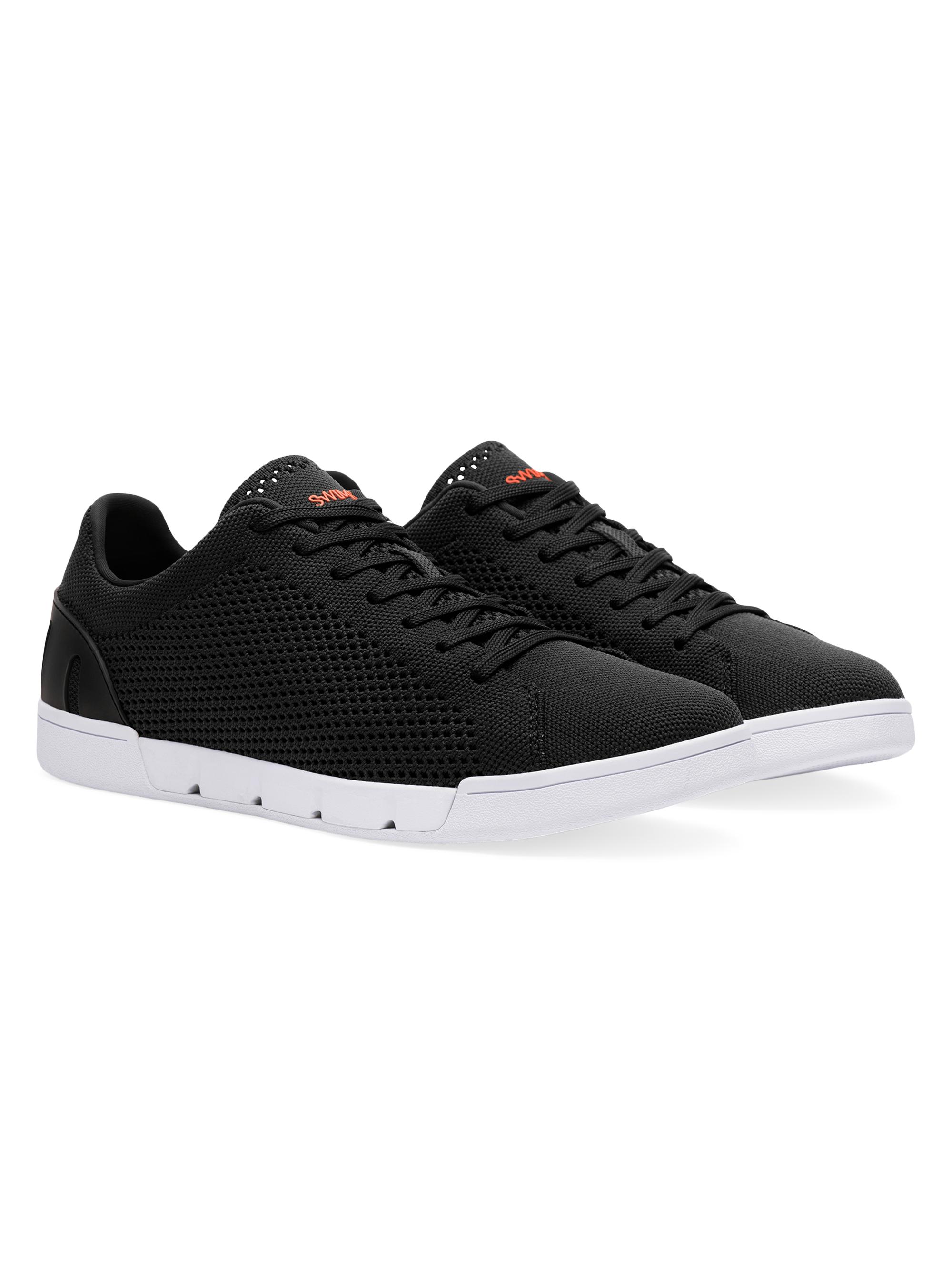 Swims Men's Breeze Tennis Knit Low-Top Sneakers - Black | Thumbnail 2
