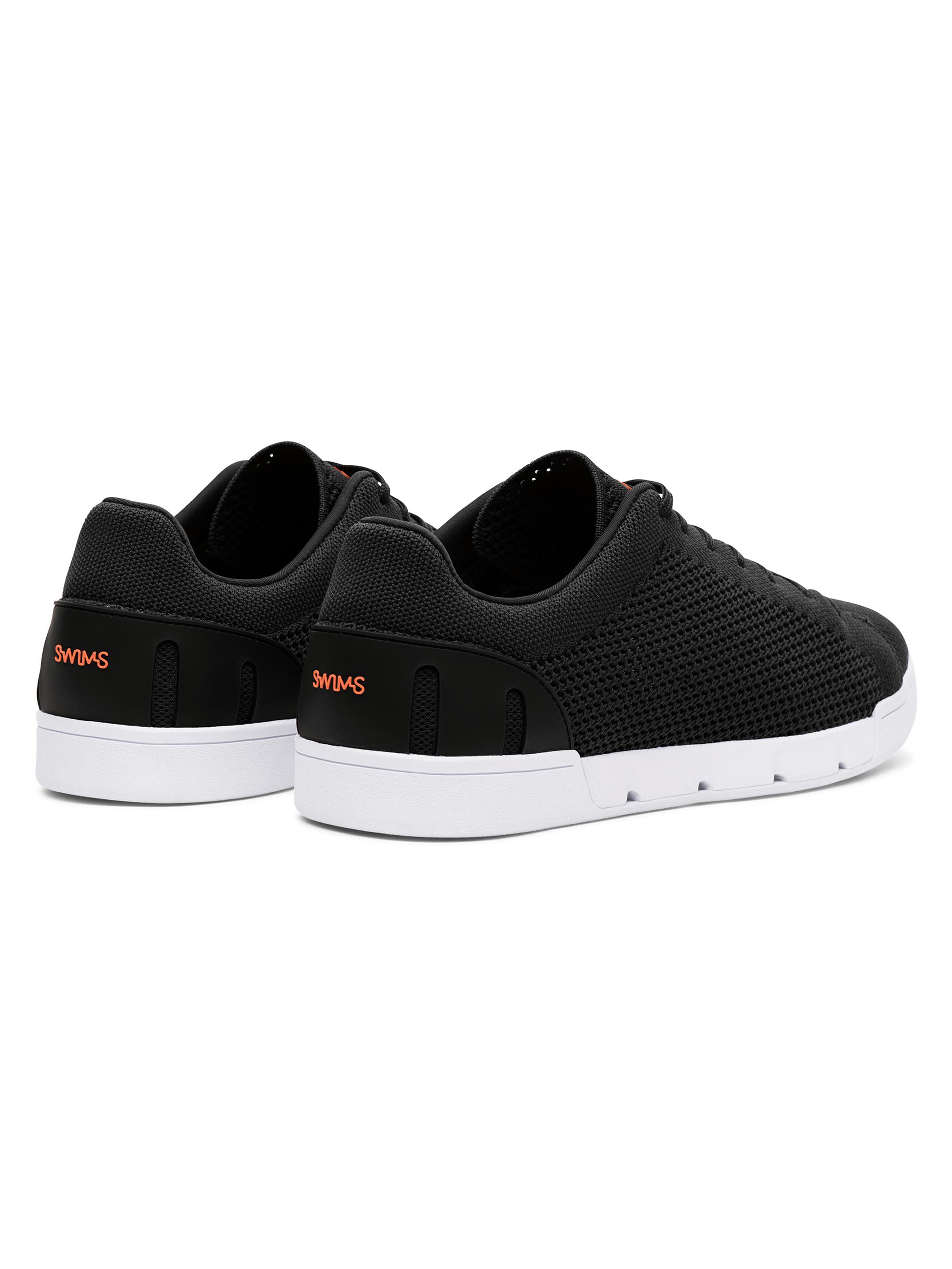 Swims Men's Breeze Tennis Knit Low-Top Sneakers - Black | Thumbnail 3