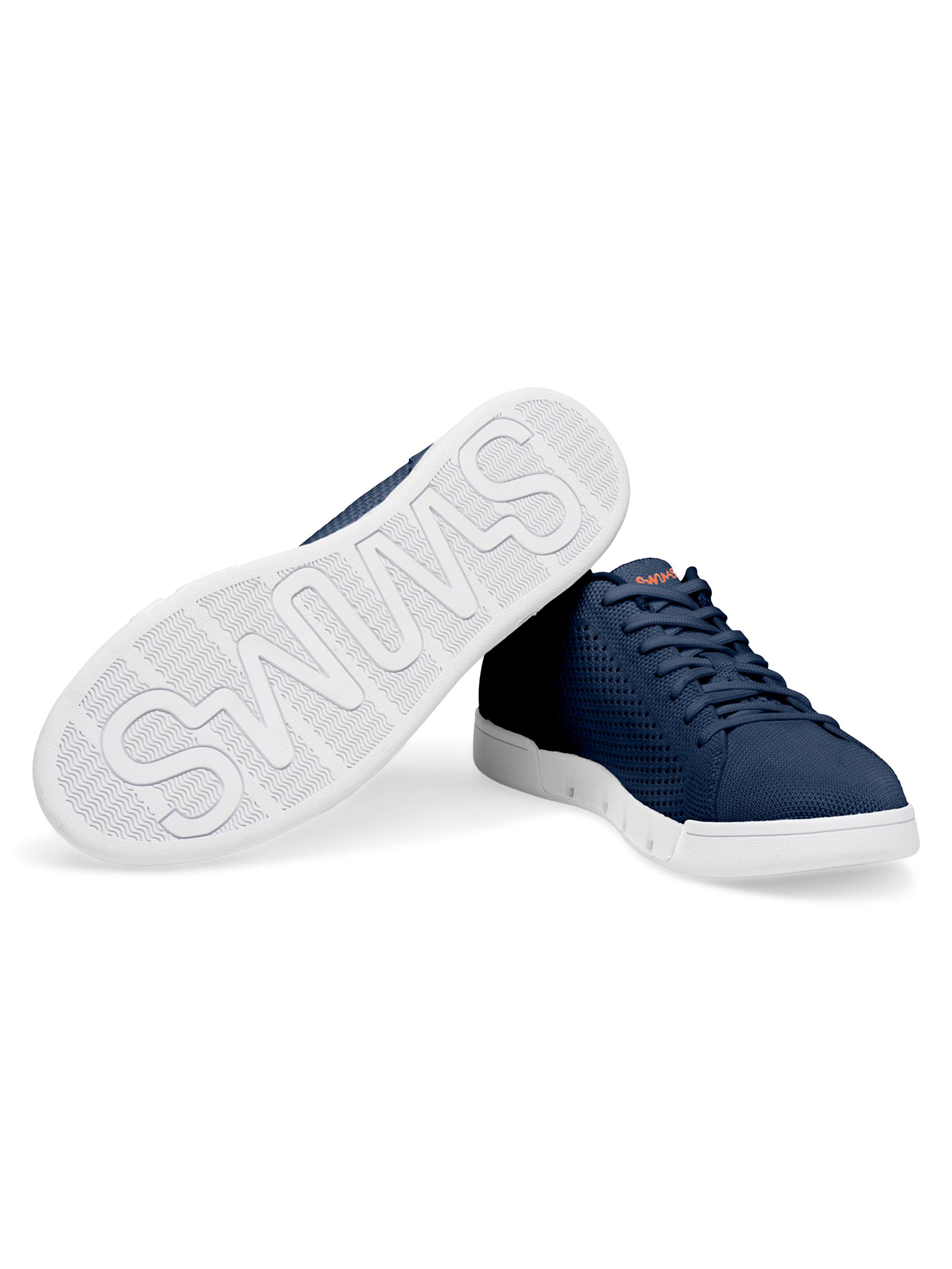 Swims Men's Breeze Tennis Knit Low-Top Sneakers - Navy | Thumbnail 4