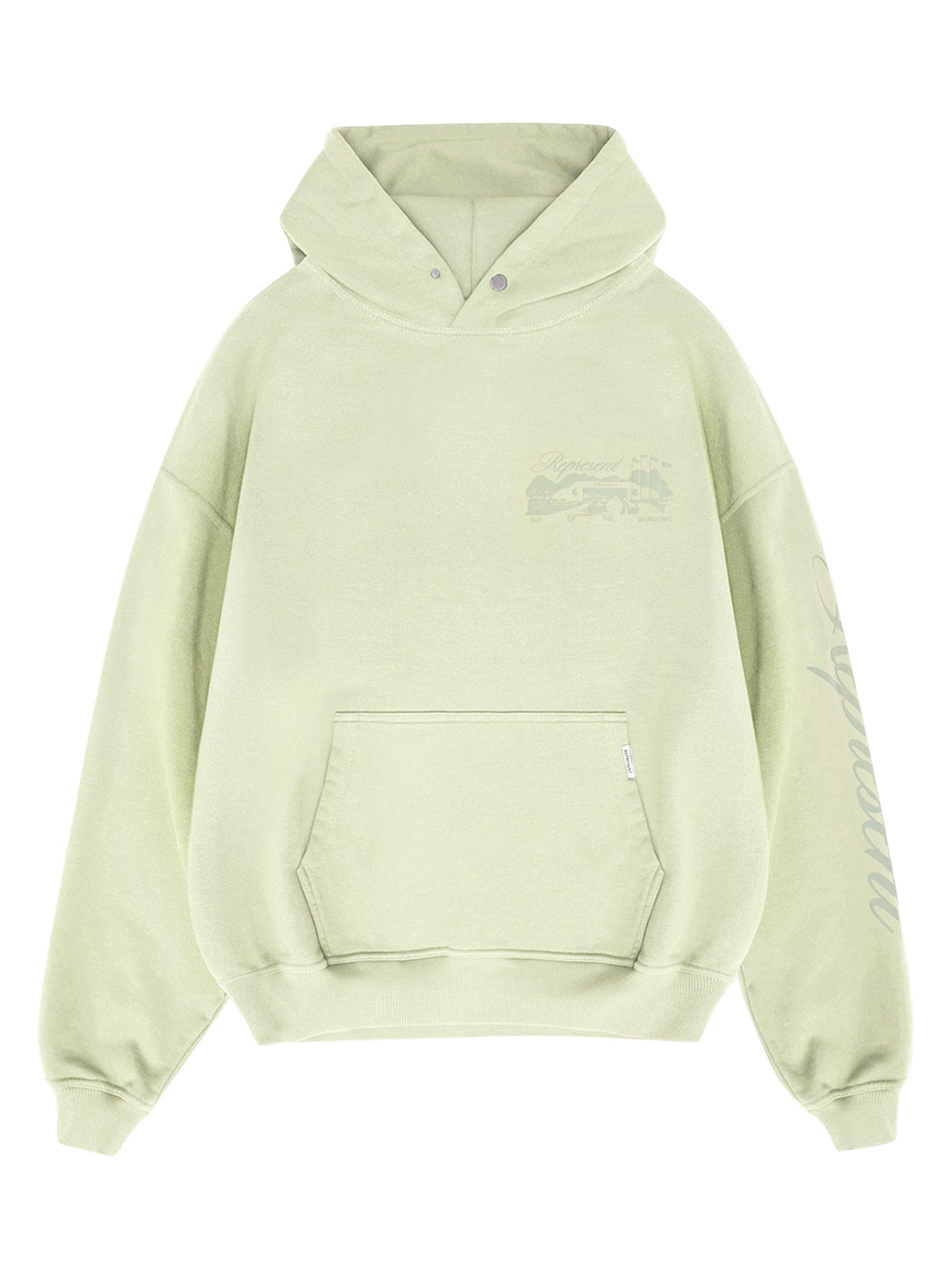 Represent Men's Raceway Heavyweight Jersey Hoodie - Green