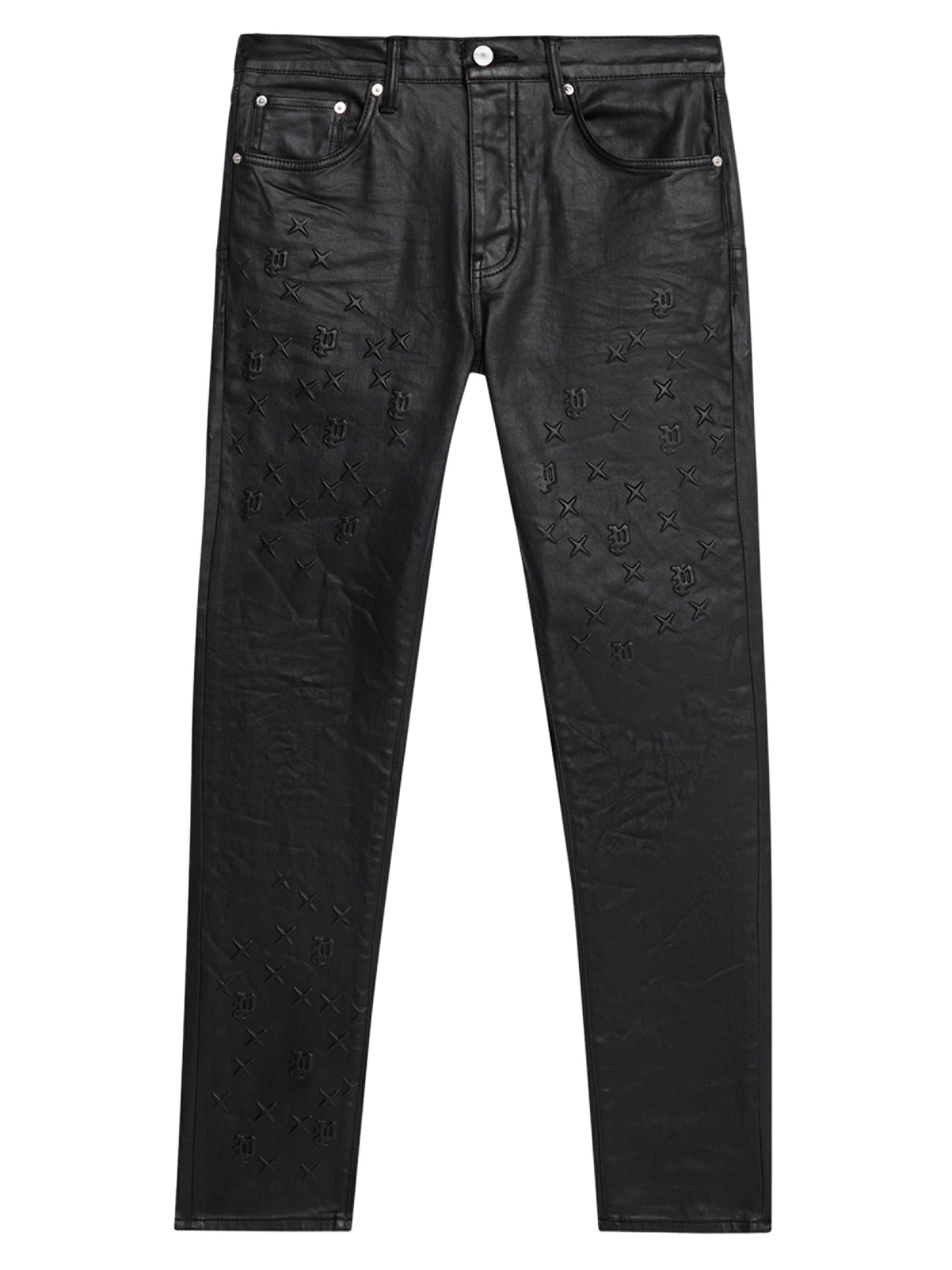 Purple Brand Tuffetage Monogram Slim-Straight Jeans | Saks