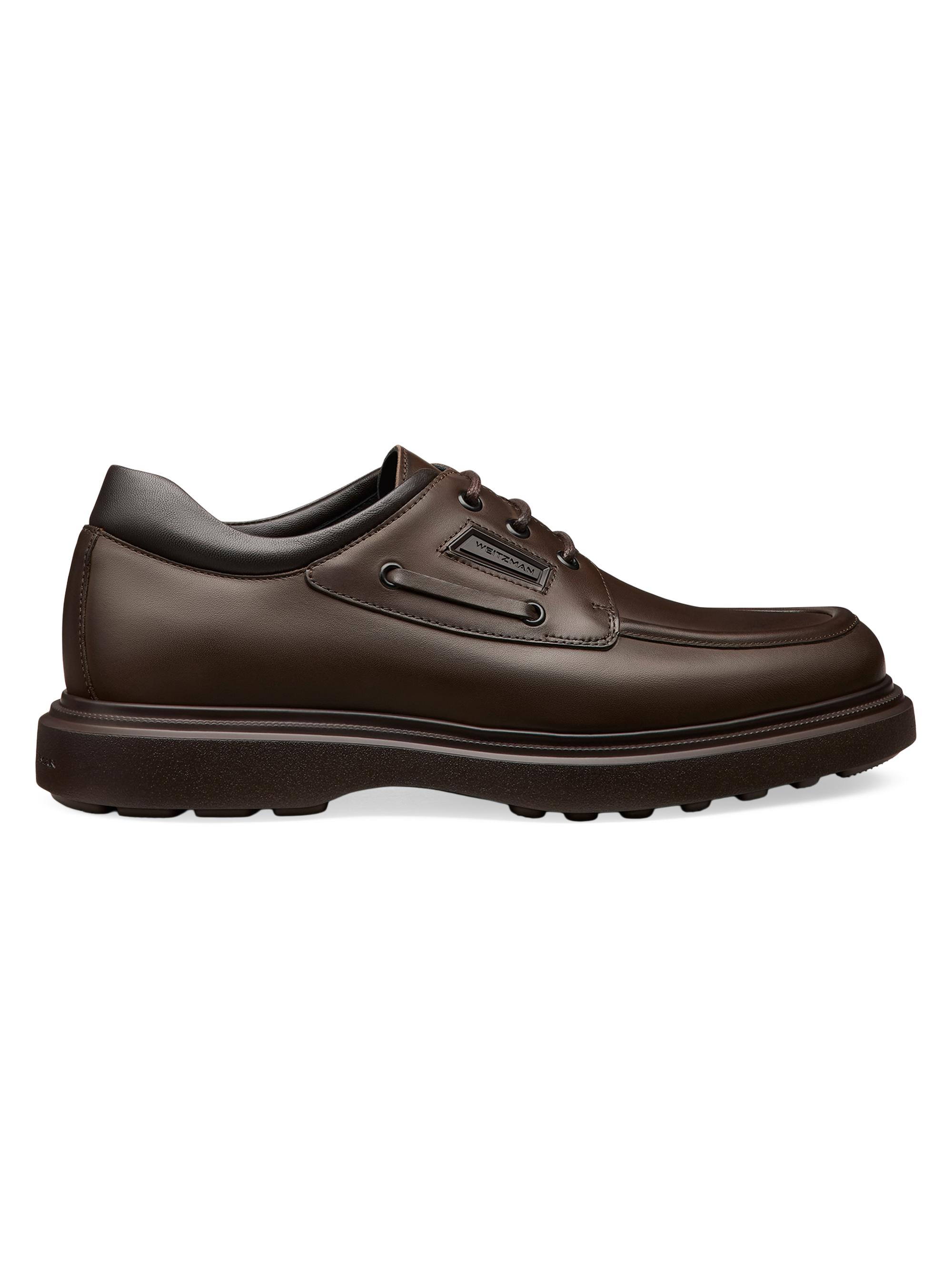 Stuart Weitzman Men's Carlos Leather Oxford Loafers - Dark Brown