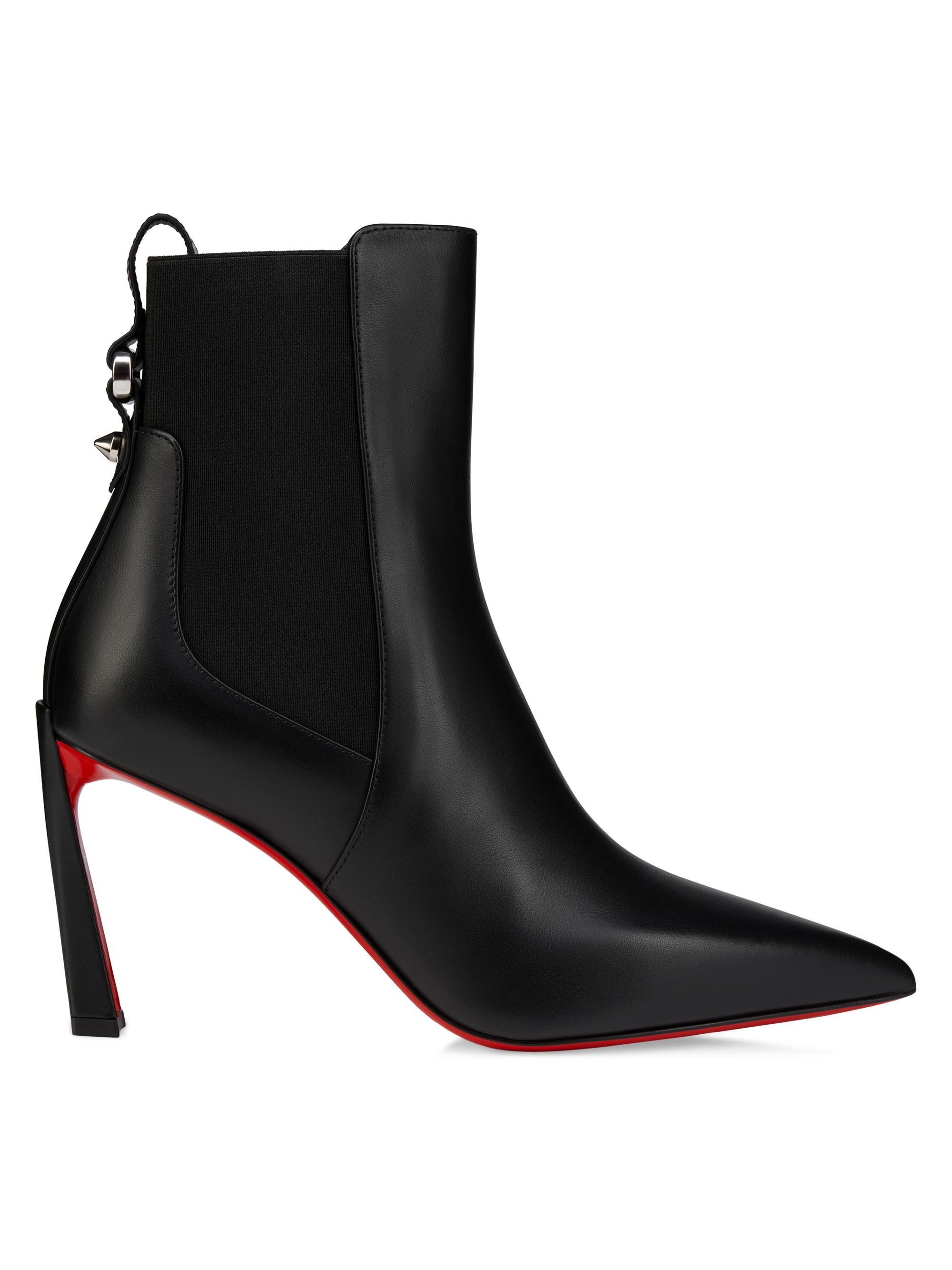 美品　❤　Christian Louboutin Christian Louboutin Miss Z 100MM Leather Booty | Saks Fifth Avenue